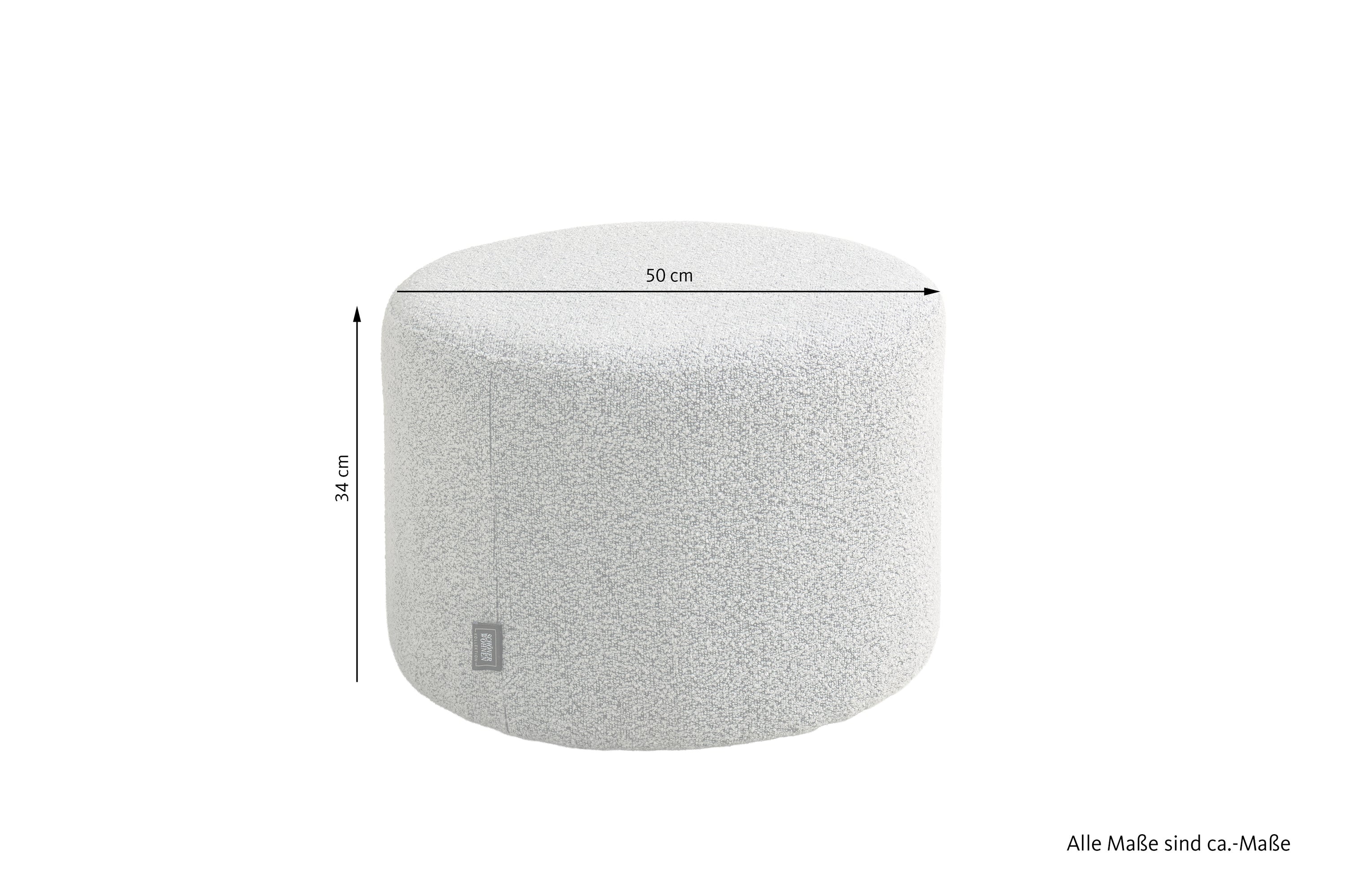 ALVIK Pouf grau