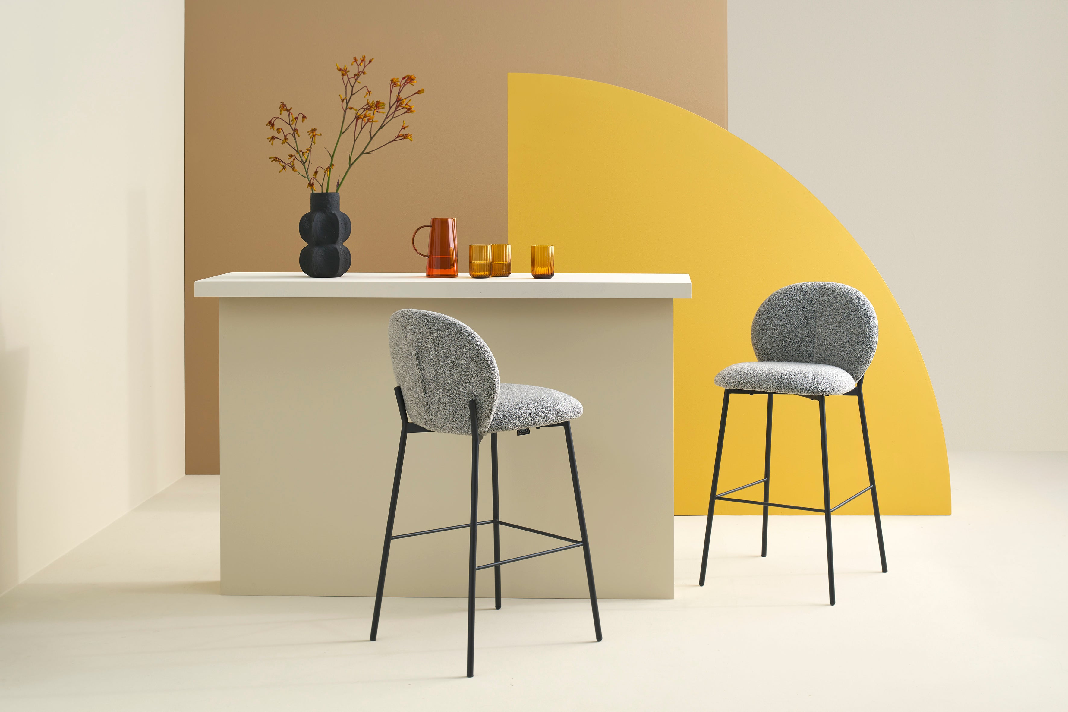 FORDE Barhocker grau