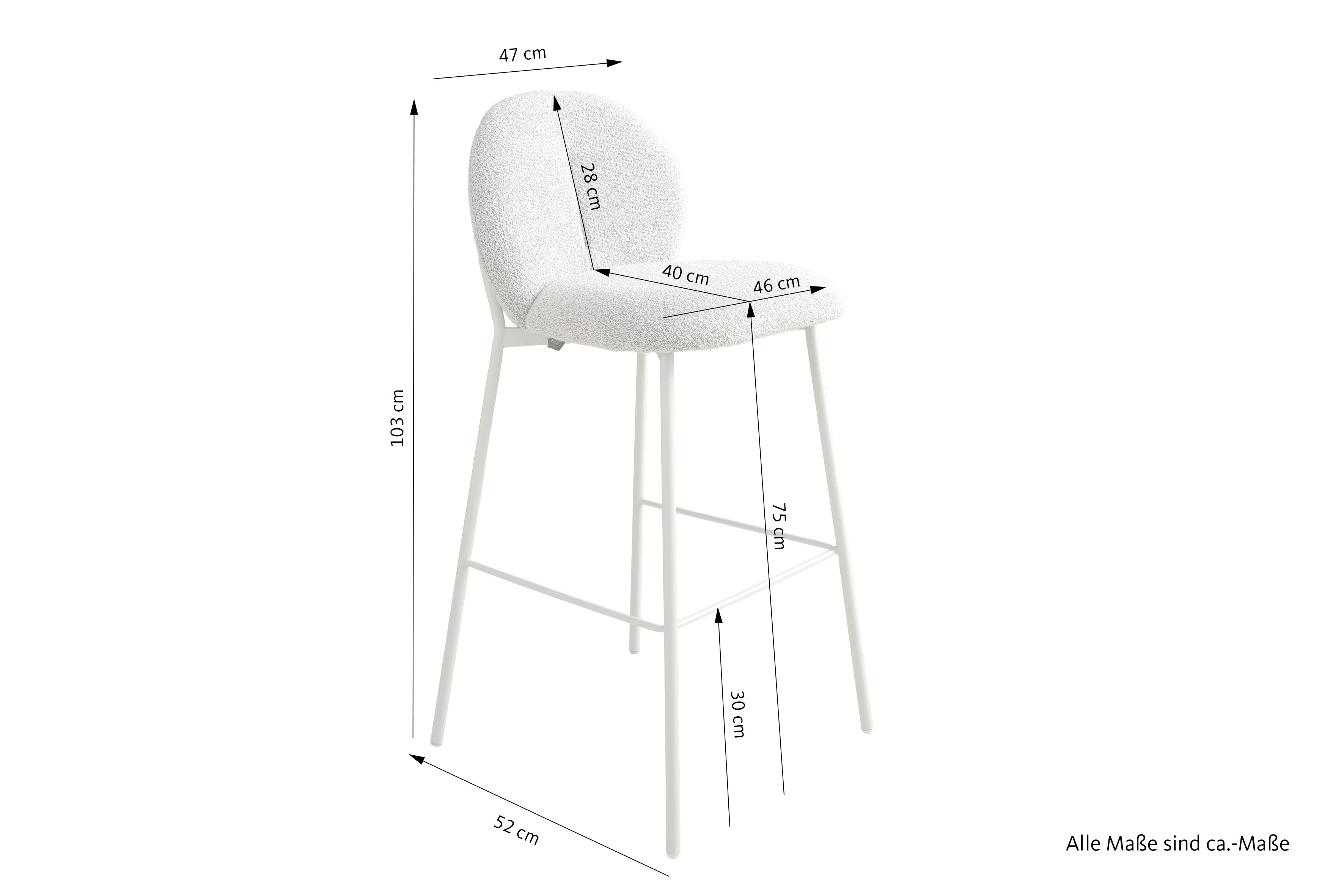 FORDE Barhocker greige