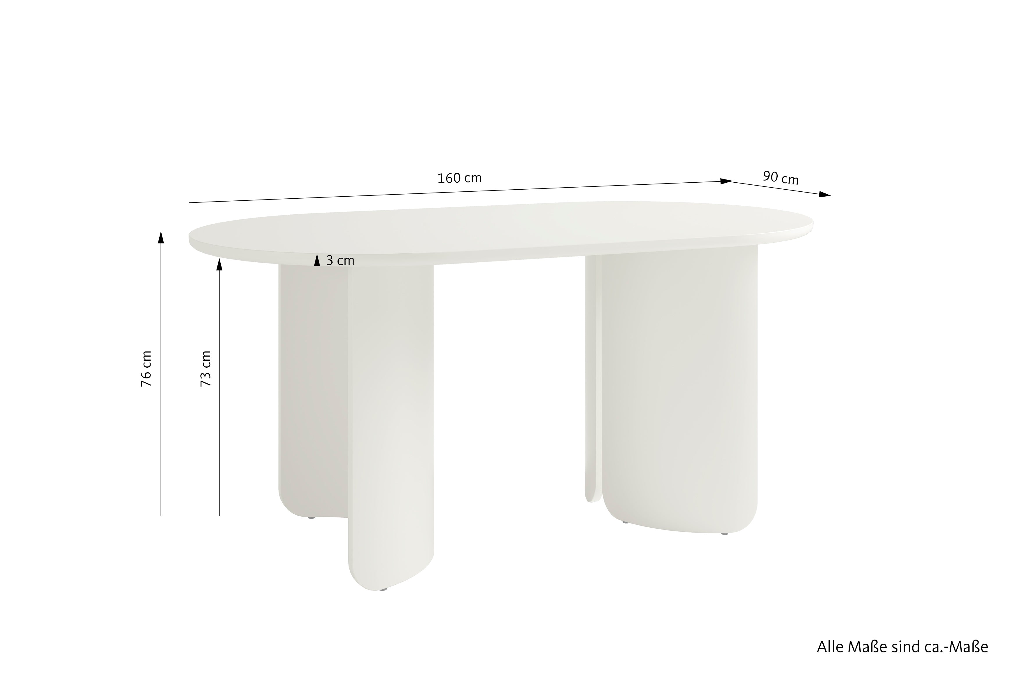 GRIMSTAD Tisch seidengrau