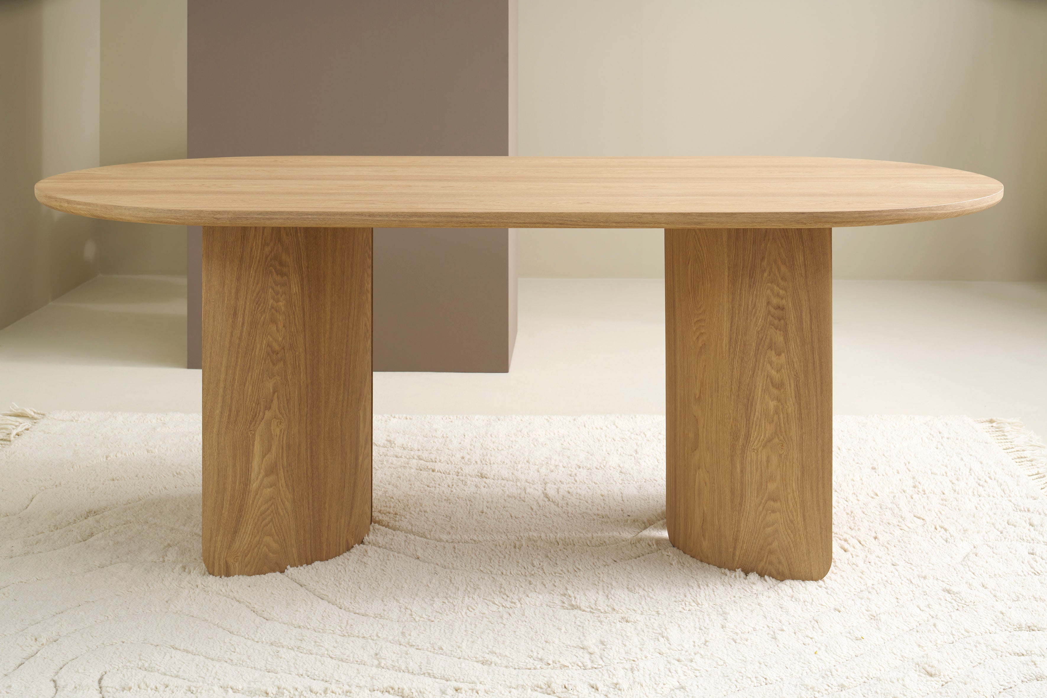 GRIMSTAD Tisch Eichefarbig Bianco