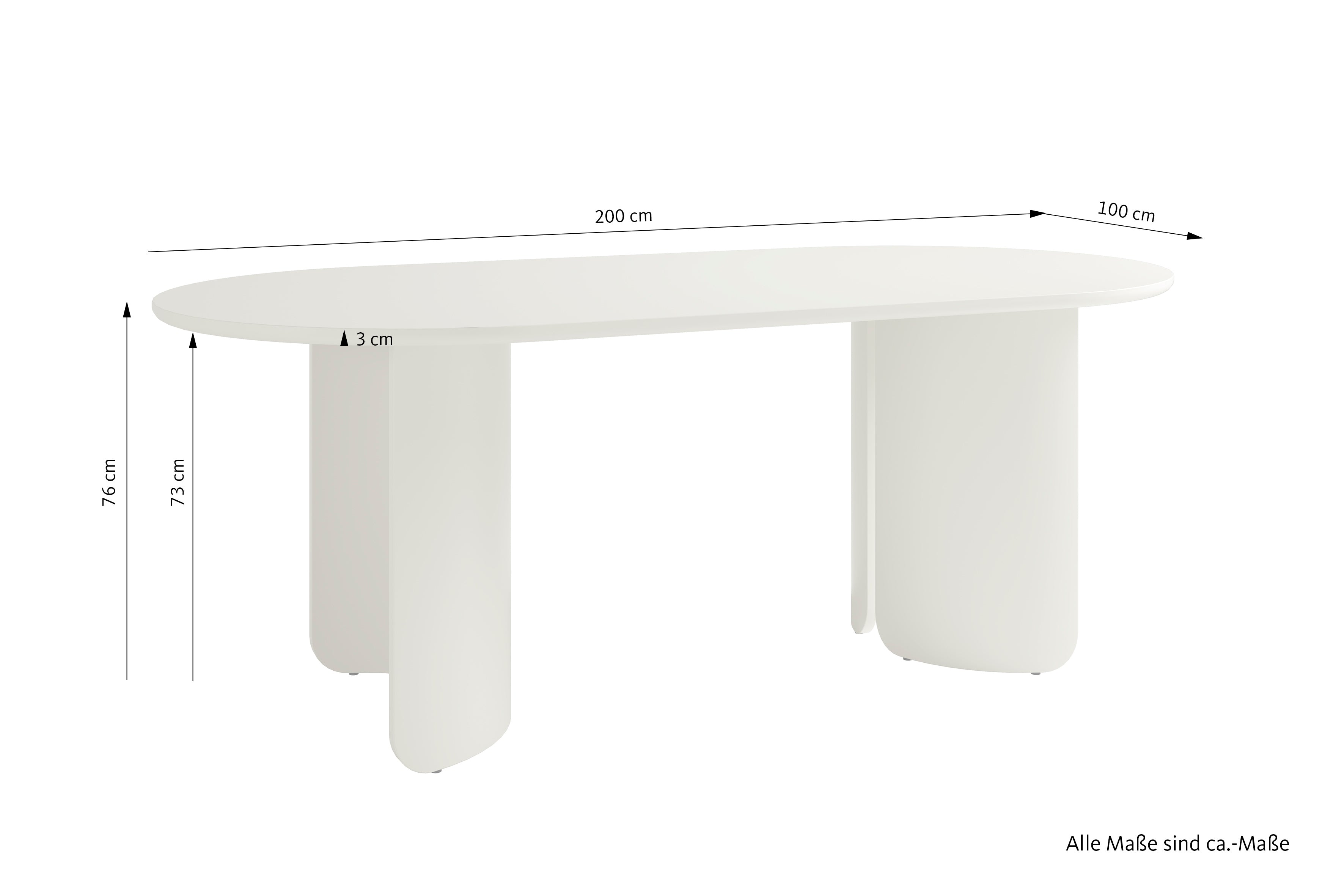 GRIMSTAD Tisch seidengrau