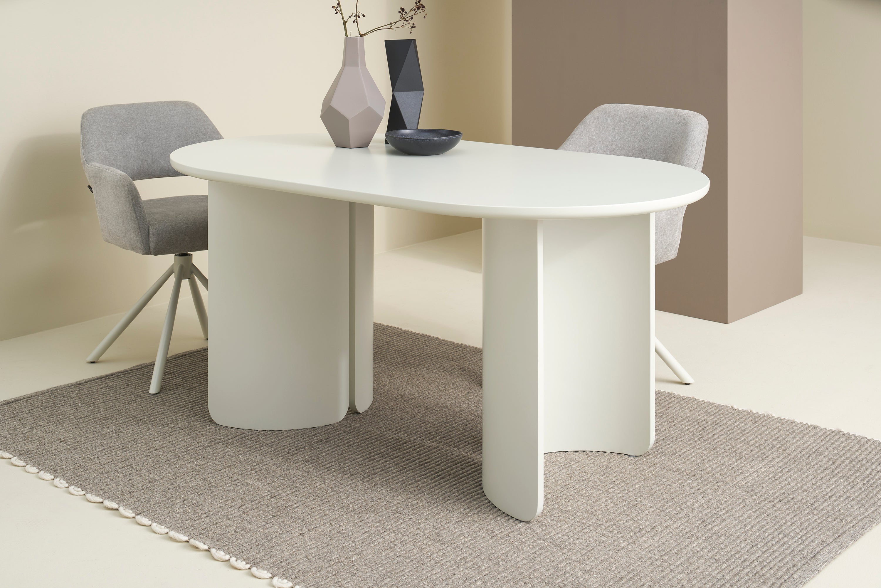 GRIMSTAD Tisch seidengrau