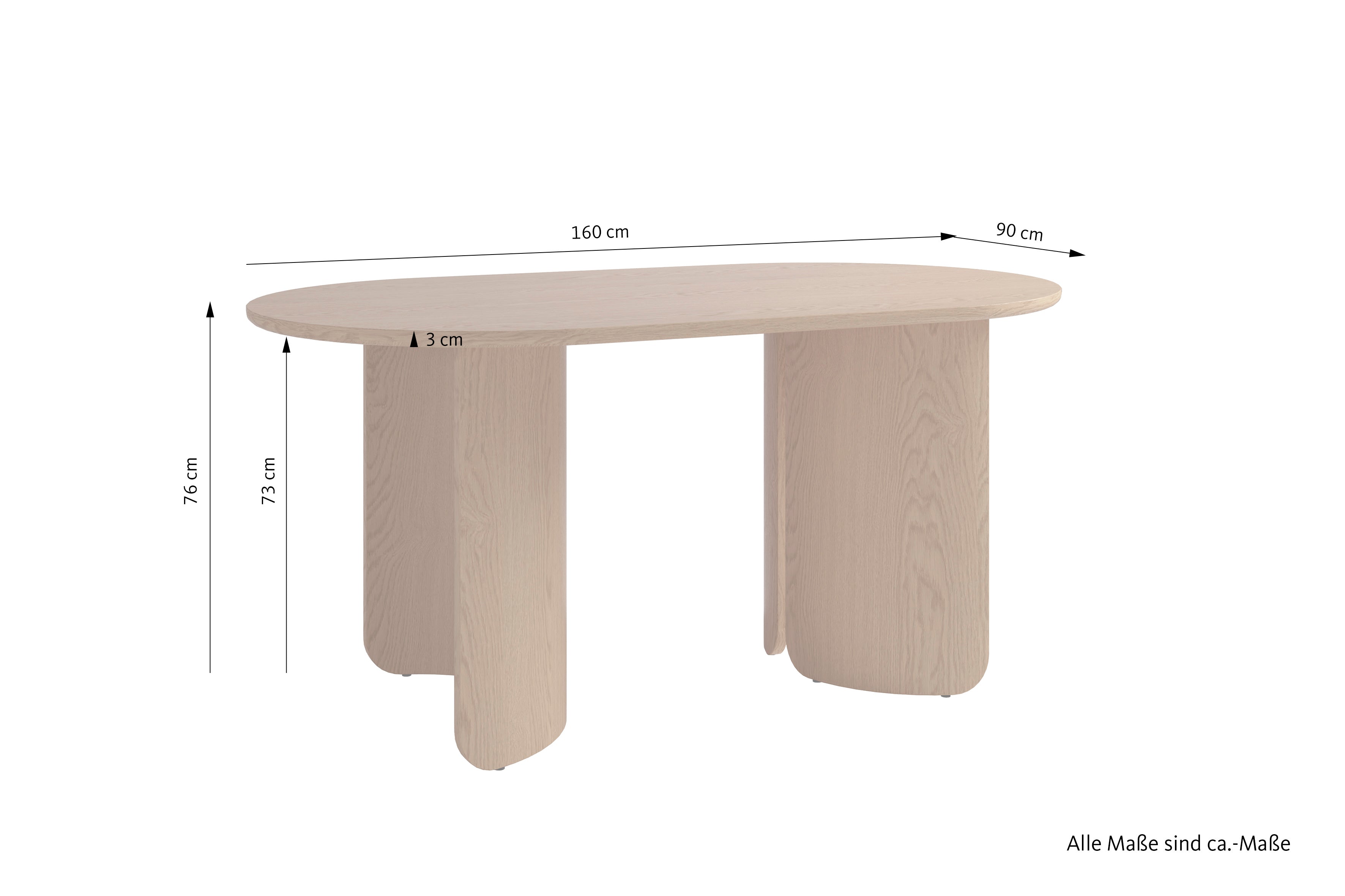 GRIMSTAD Tisch Eichefarbig Tobacco