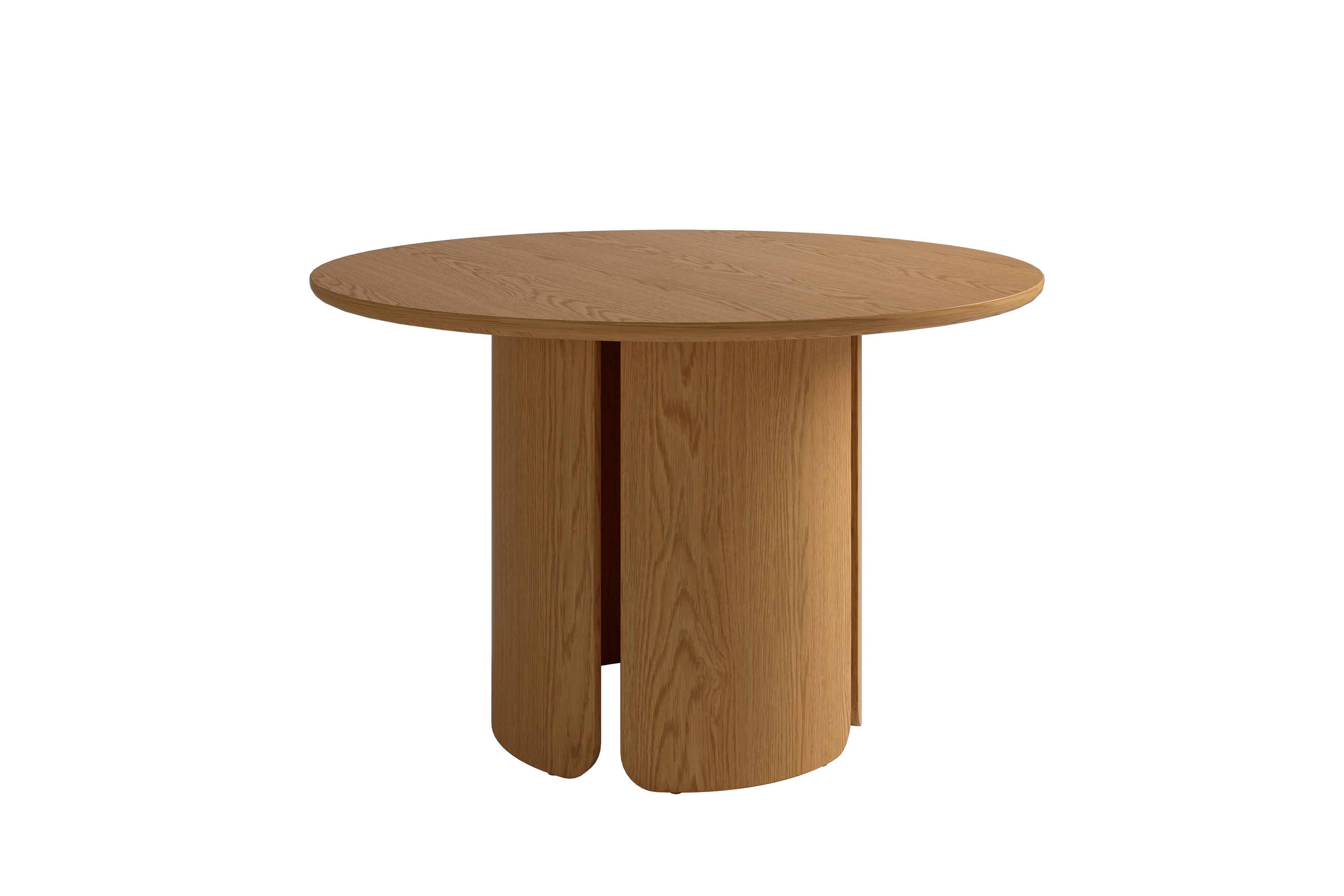 SCHÖNER WOHNEN-Kollektion Esszimmertisch HARSTAD 120, Echtholzfurnier Eichefarbig Bianco, Eichefarbig Tobacco oder seidengrau