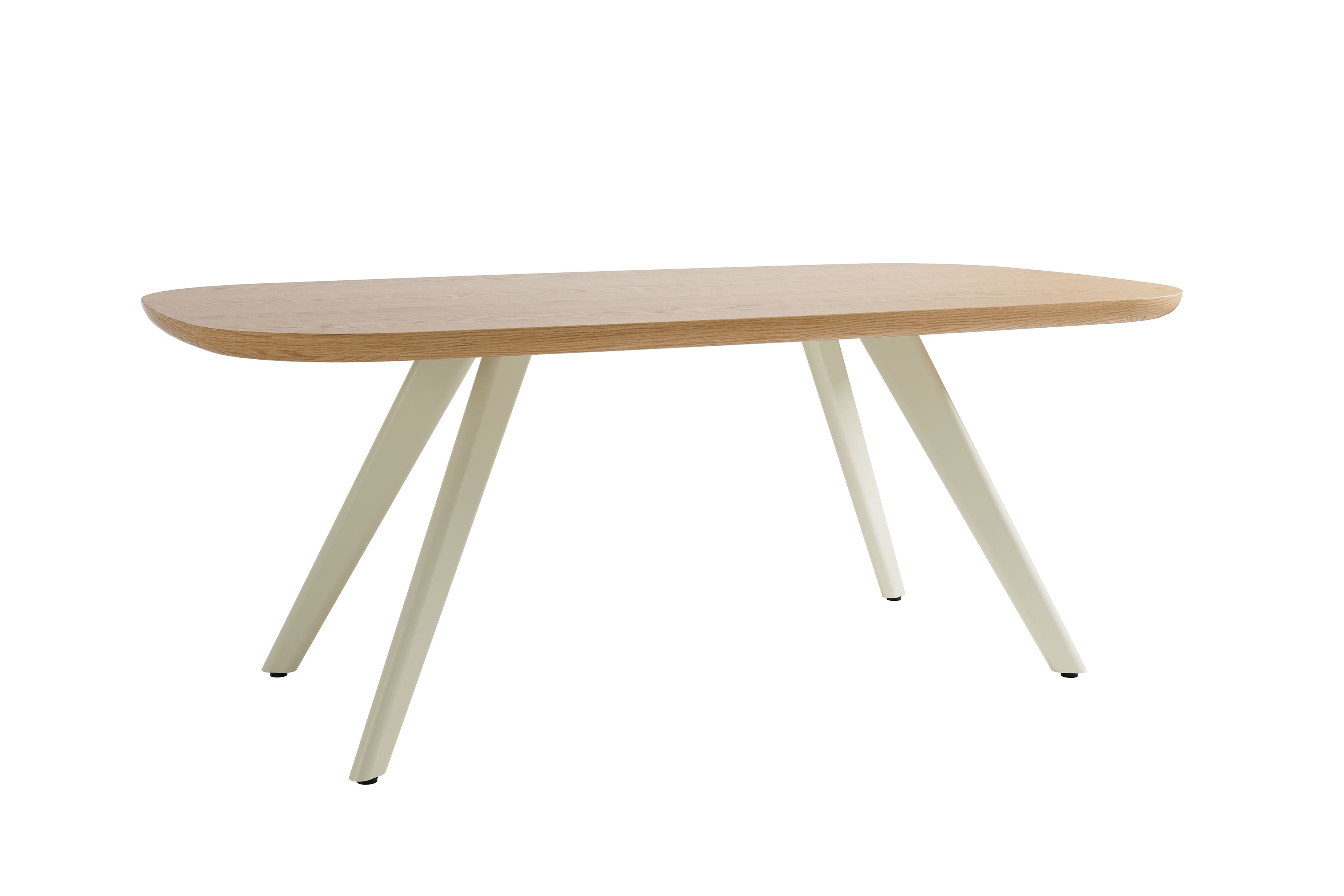 LARVIK Tisch Eichefarbig Bianco