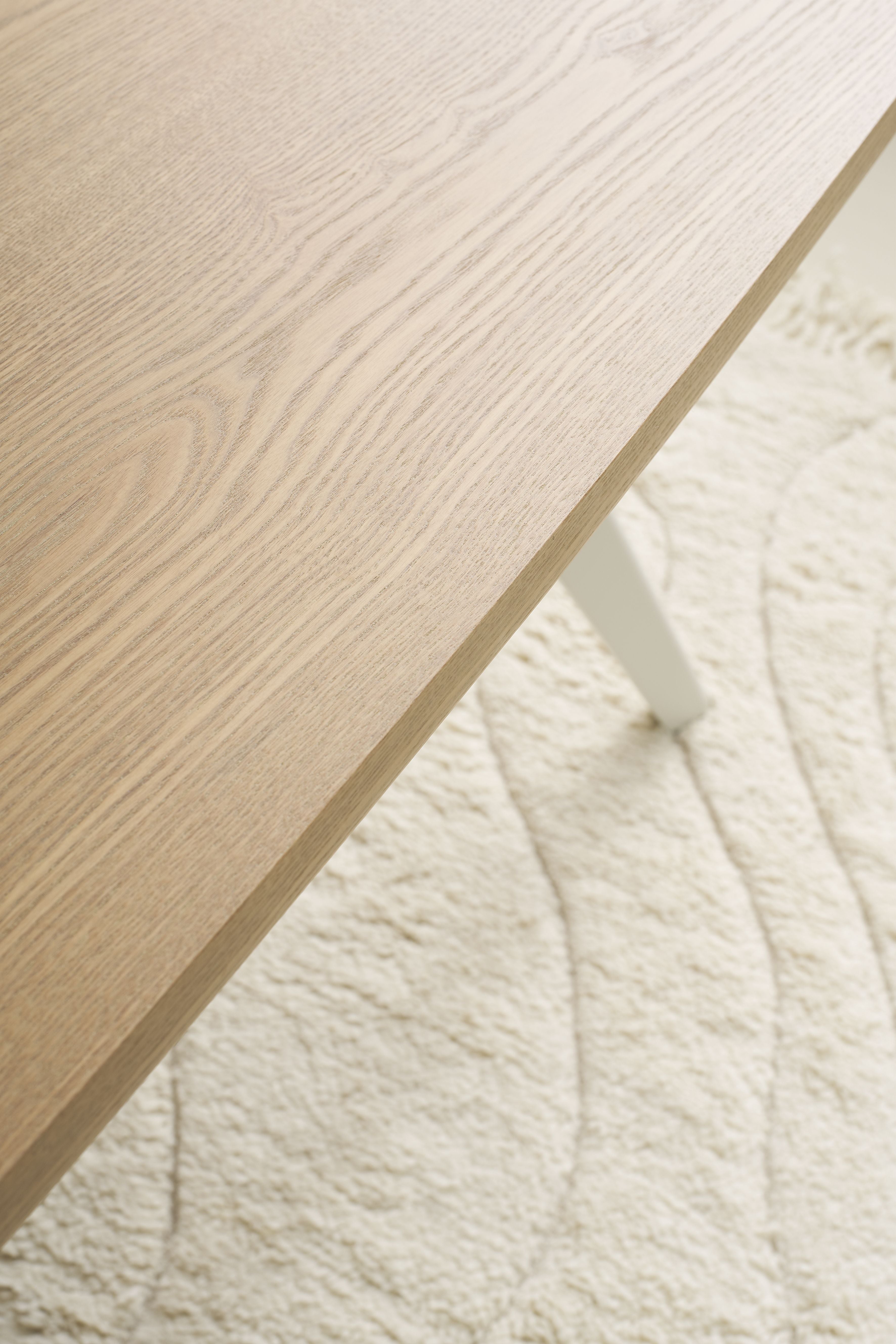 LARVIK Tisch Eichefarbig Bianco