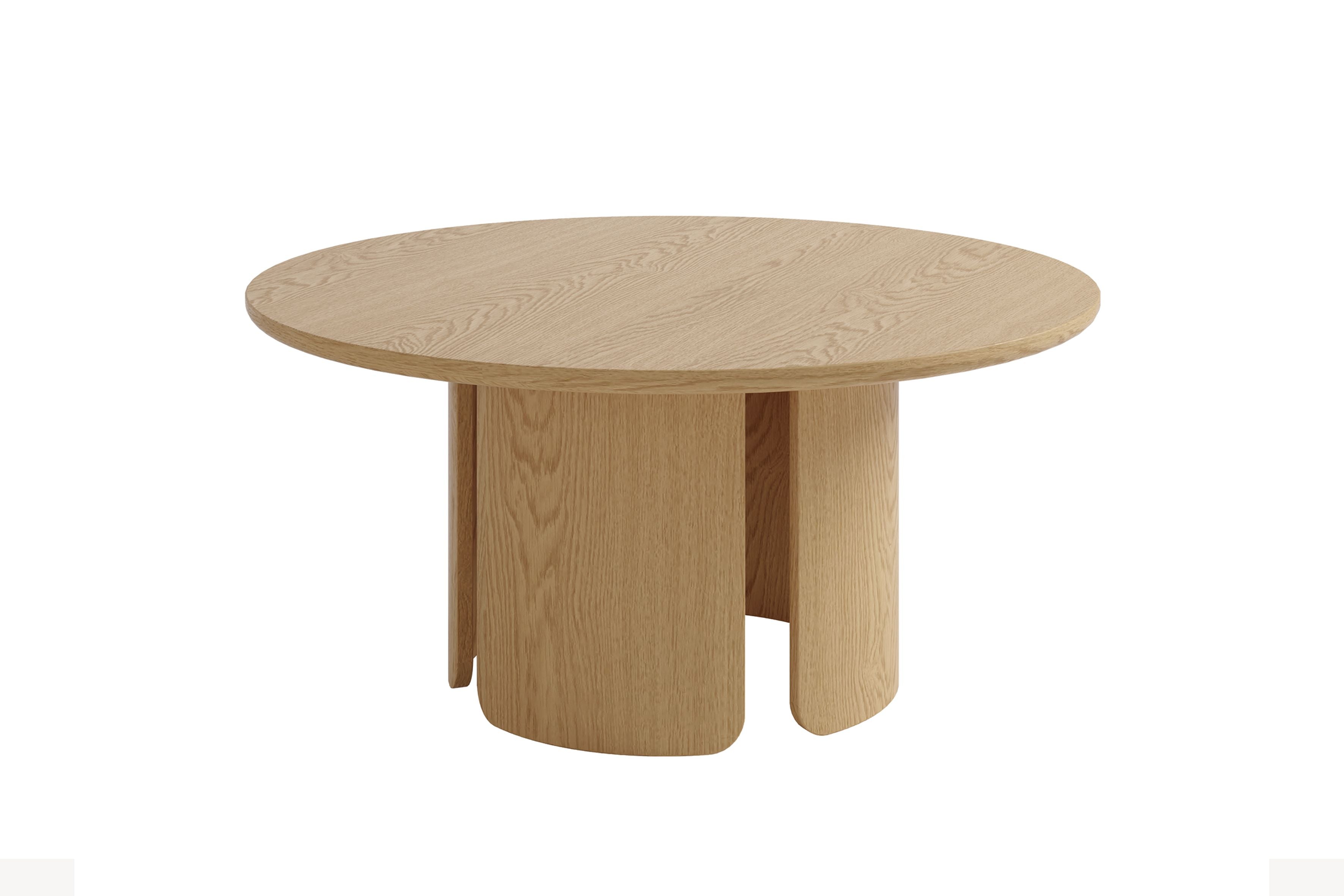 MOLDE Couchtisch Eichefarbig Bianco