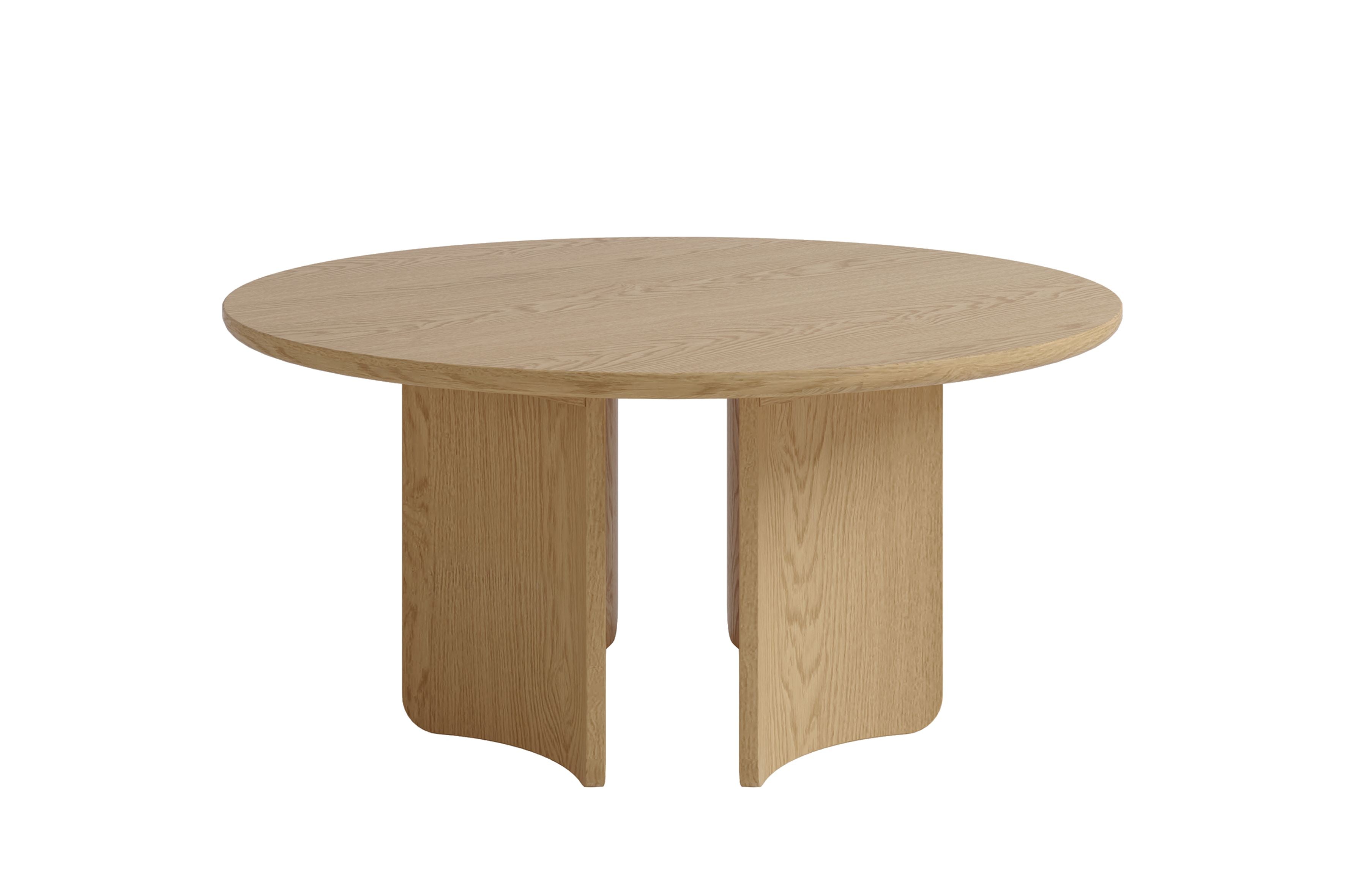 MOLDE Couchtisch Eichefarbig Bianco