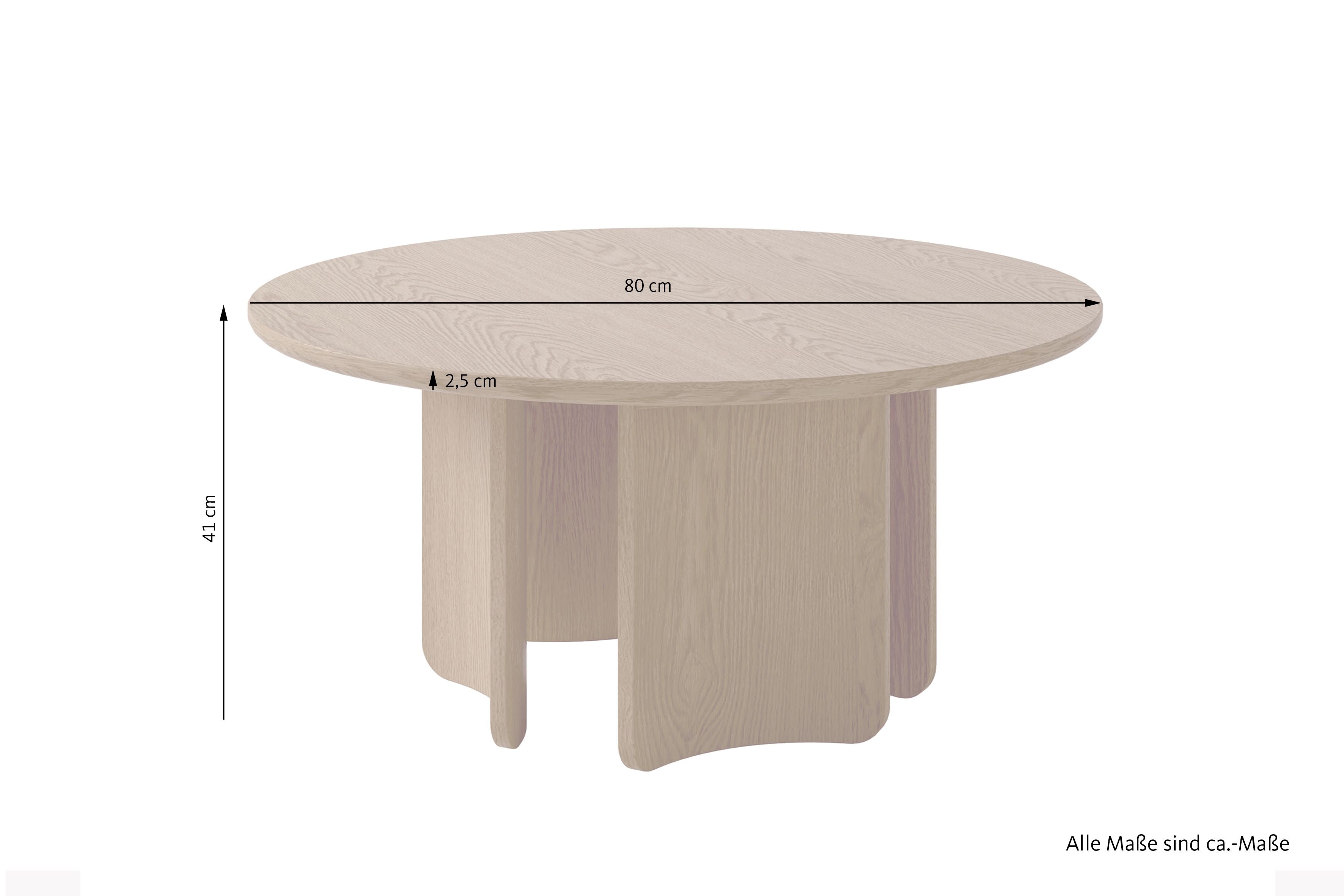 MOLDE Couchtisch Eichefarbig Tobacco