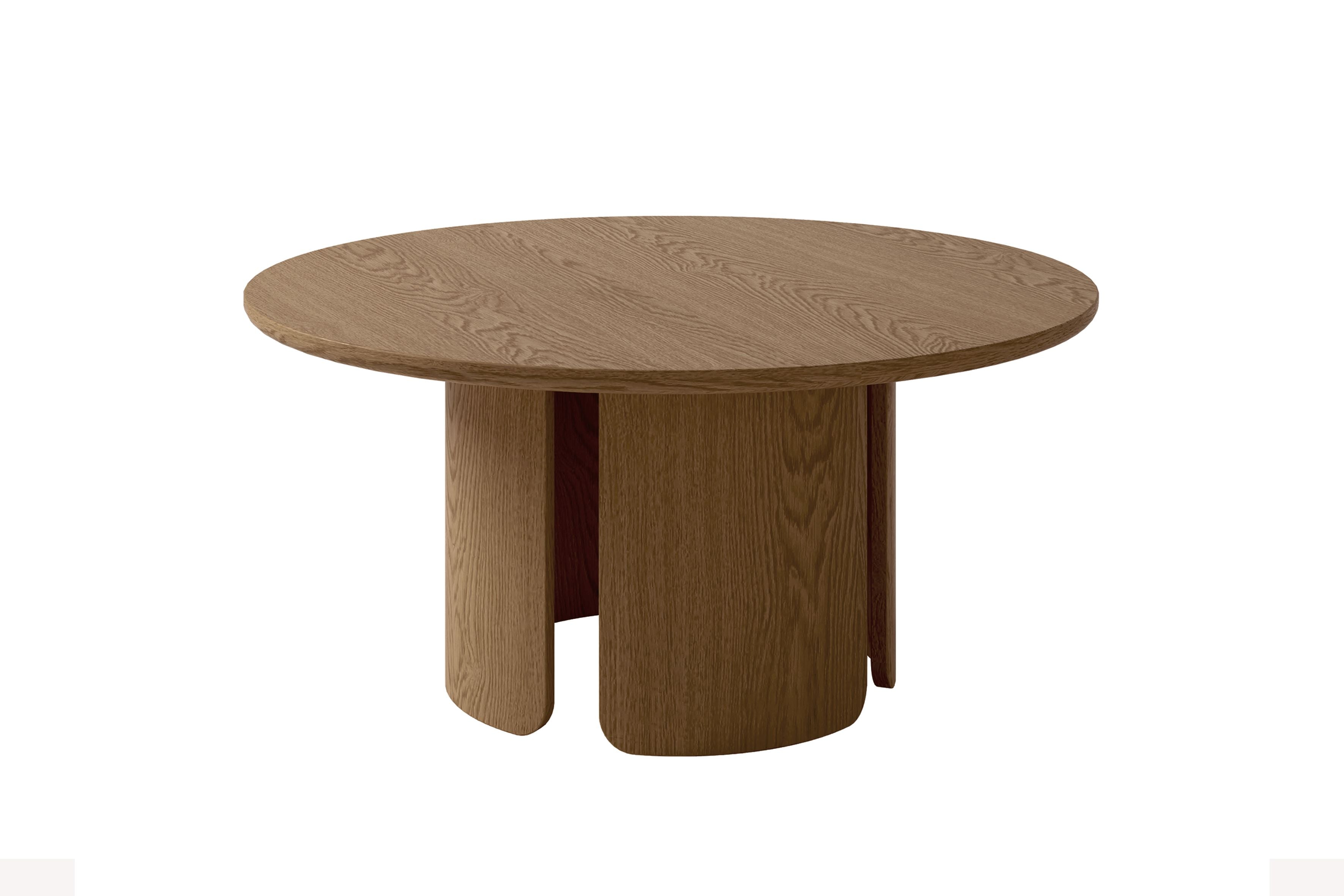 SCHÖNER WOHNEN-Kollektion Couchtisch MOLDE 01, Echtholzfurnier Eichefarbig Bianco, Eichefarbig Tobacco oder seidengrau