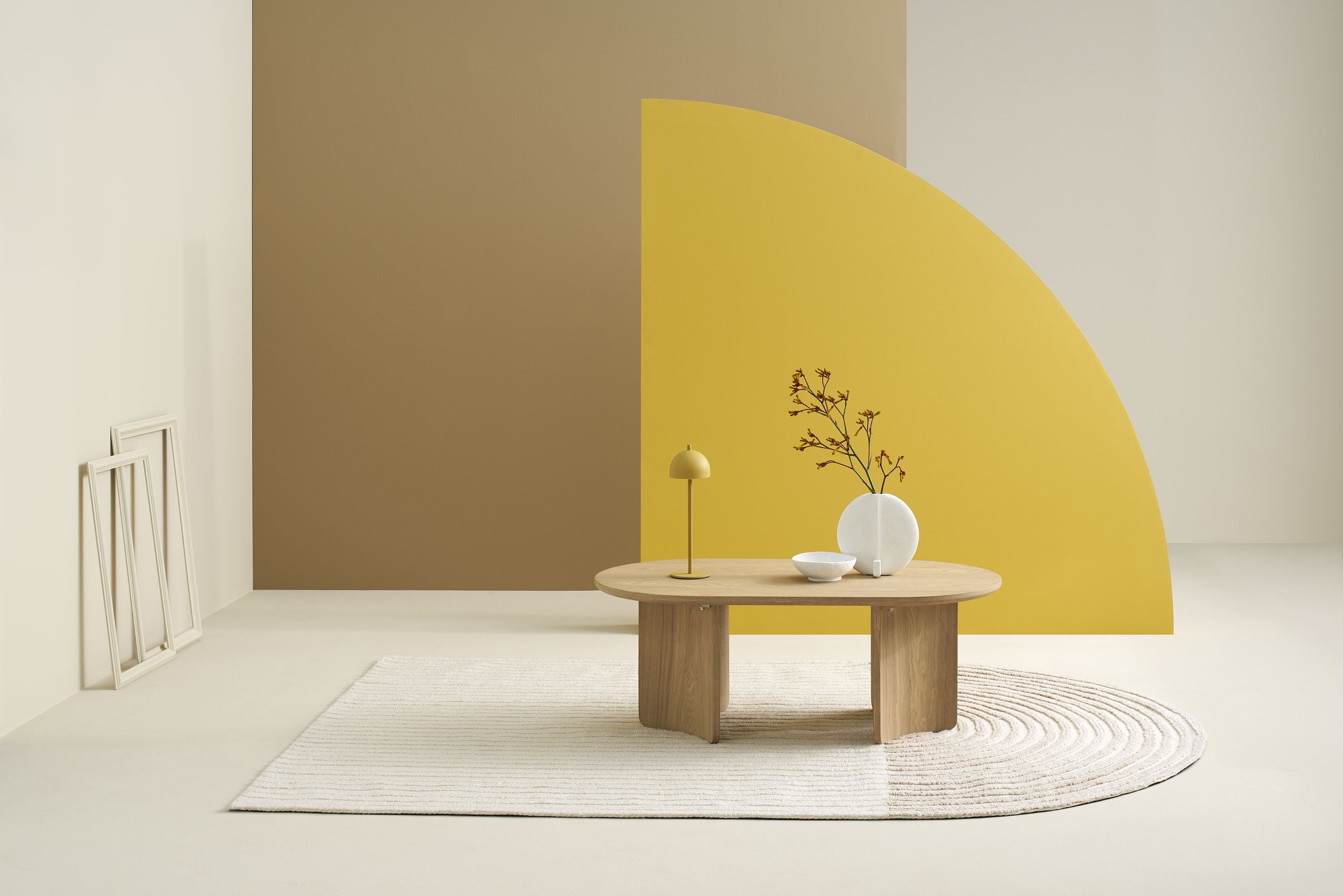 TROMS Couchtisch Eichefarbig Bianco