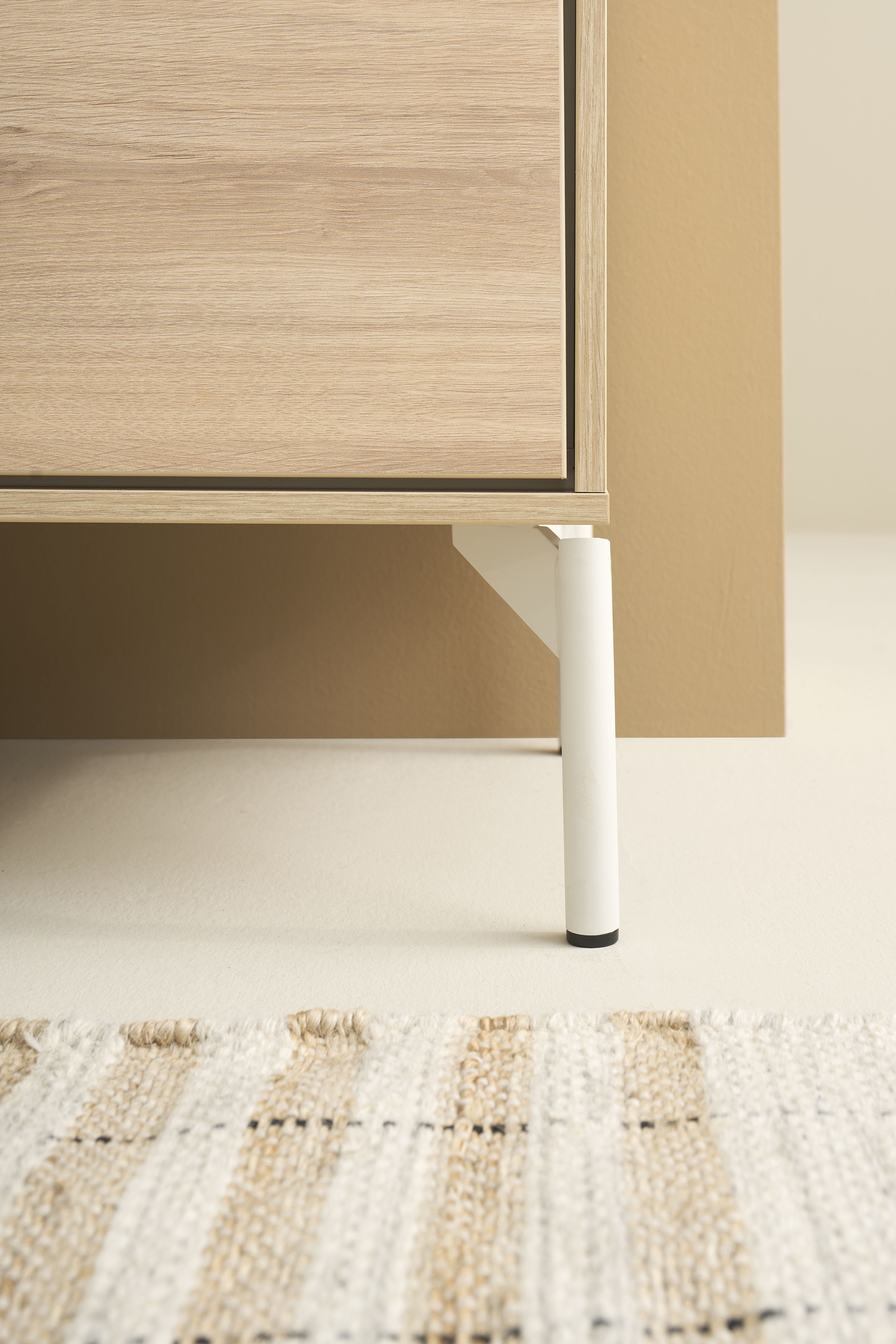 LABOE Sideboard Eichefarbig Bianco hell