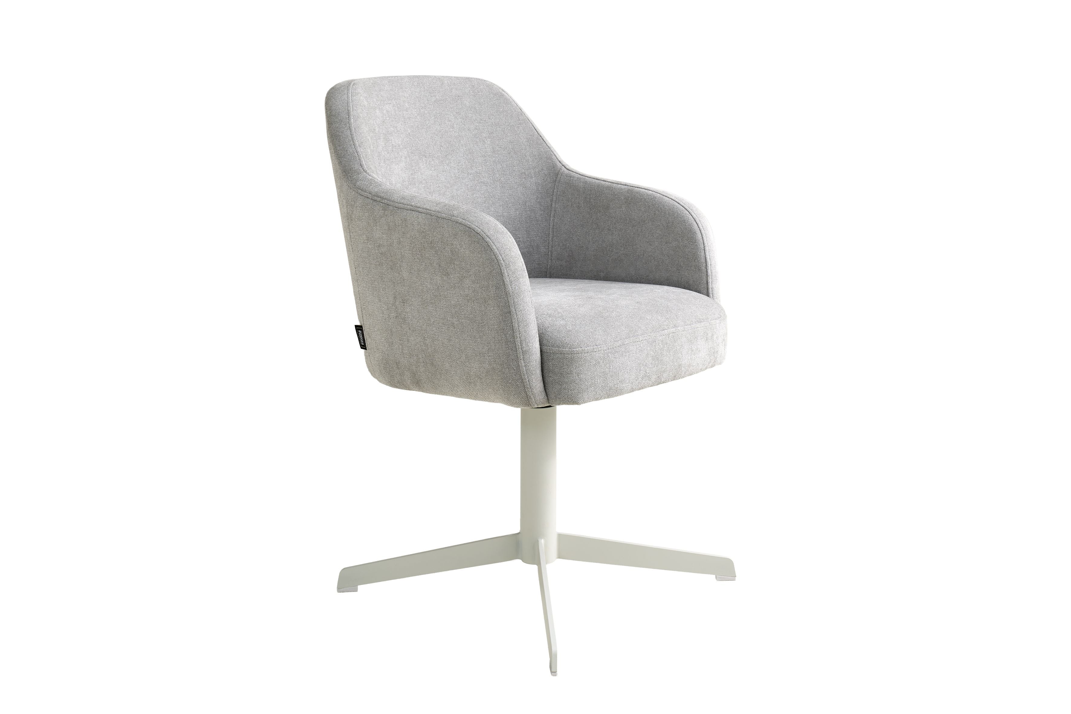 SCHÖNER WOHNEN-Kollektion Esszimmerstuhl MARLOY 01, Bezug in Webstoff grau, Untergestell aus Metall schwarz oder Bezug in Webstoff greige, Untergestell aus Metall seidengrau