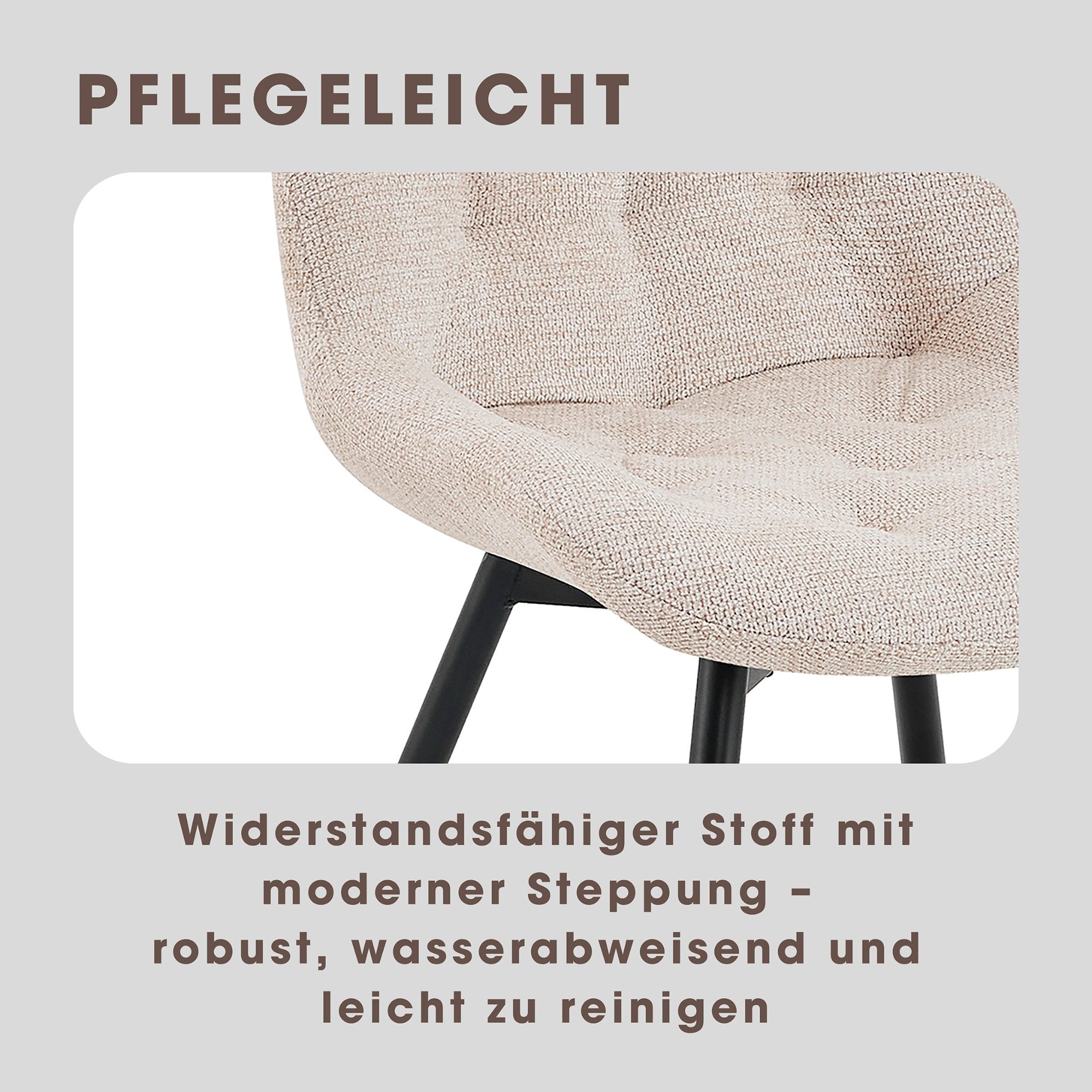 ARAGON Stuhl taupe