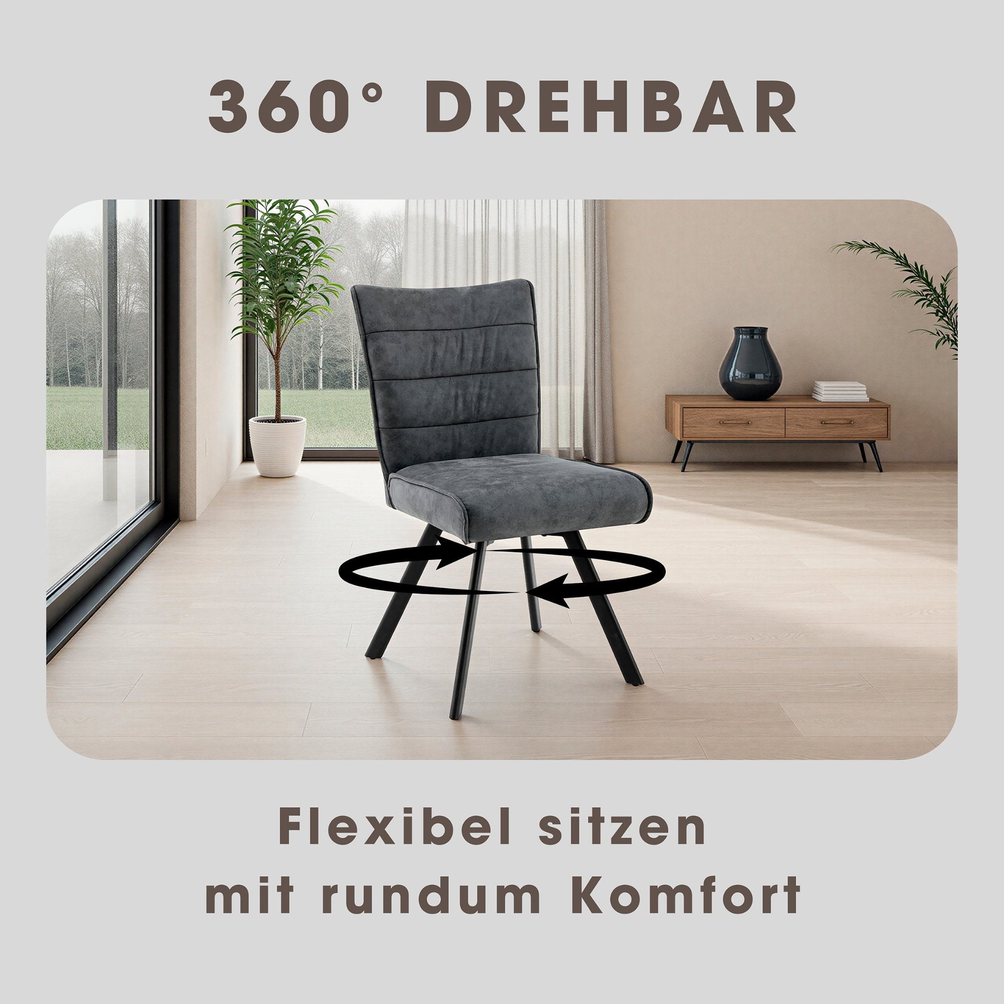 ROBBIE Stuhl anthrazit