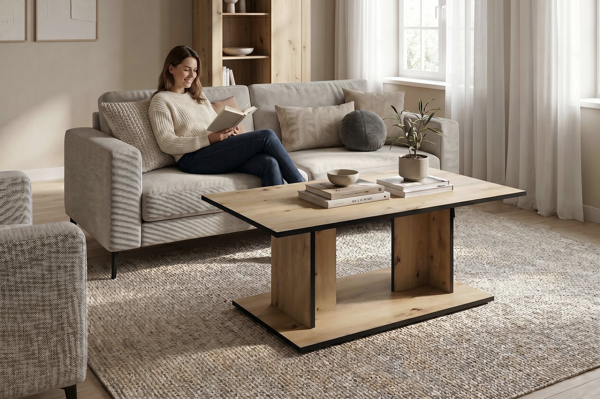 TOM Couchtisch Artisan Eiche (Eiche-Optik)