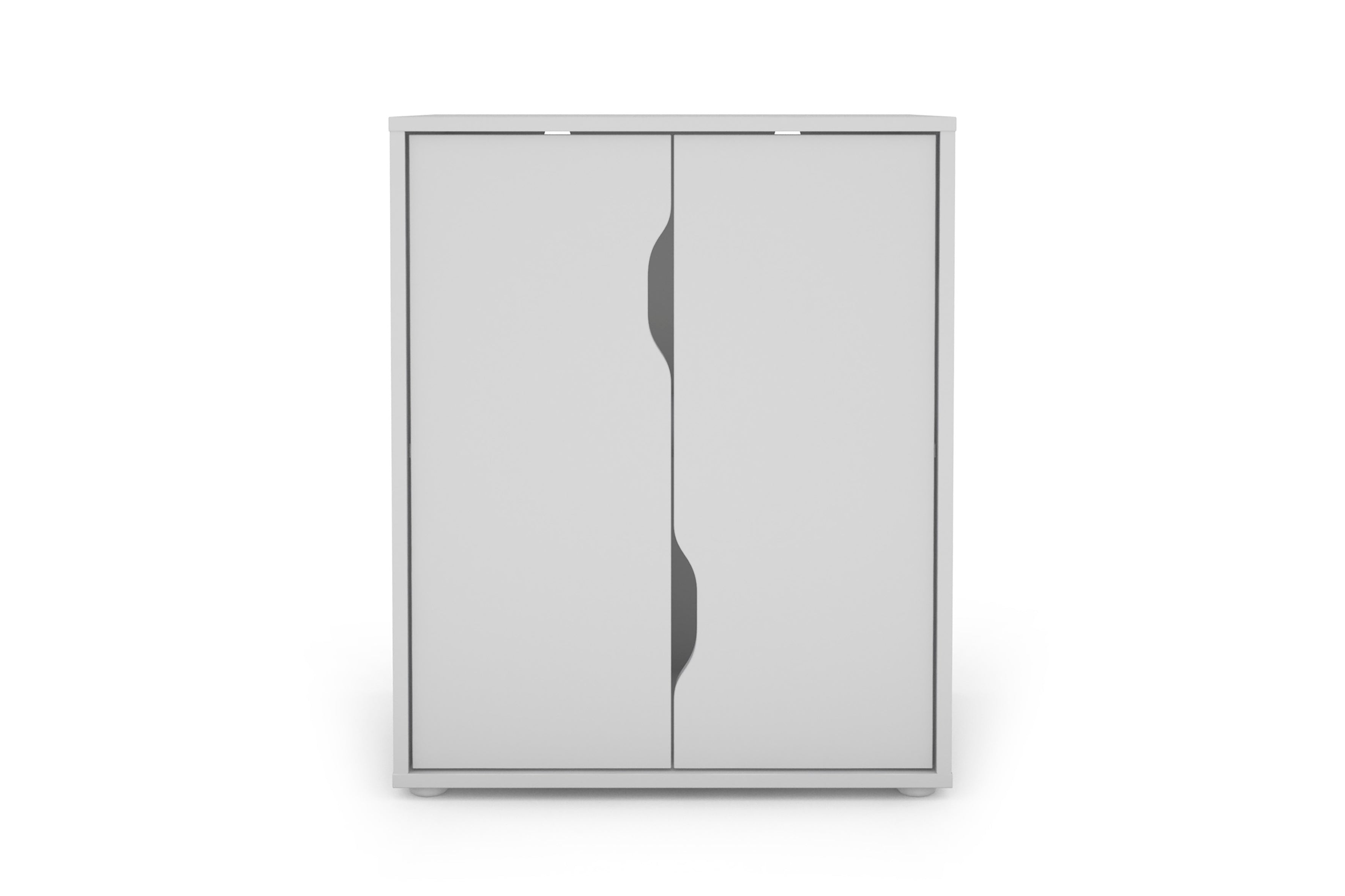 Aktenschrank BELFAST / mit viel Stauraum / 2 Türen / weiß oder anthazit / B 60, H 76,5, T 37 cm