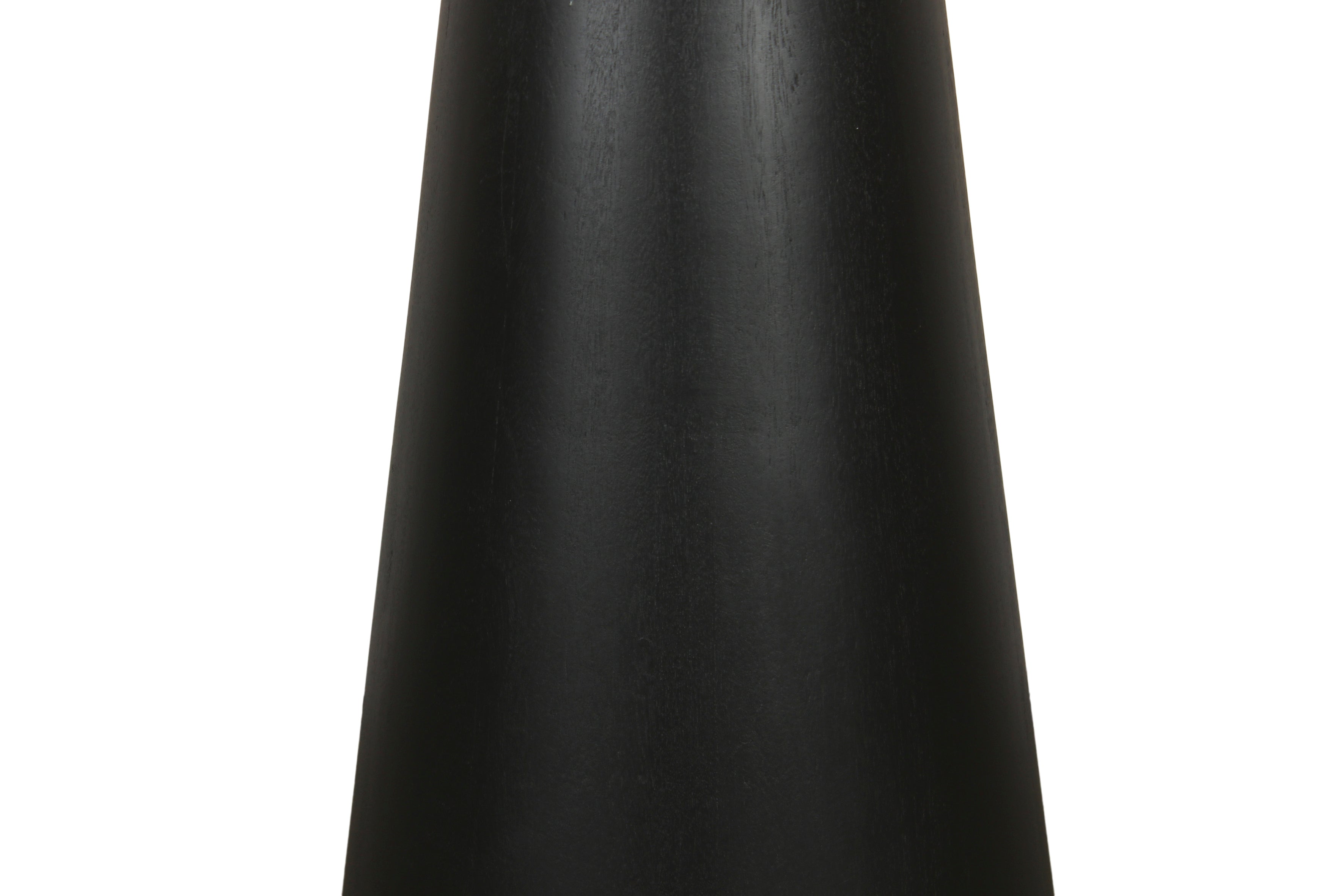 Beistelltisch CONE / Massivholz Akazie schwarz oder white wash lackiert / D 35, H 60 cm oder D 40, H 50 cm