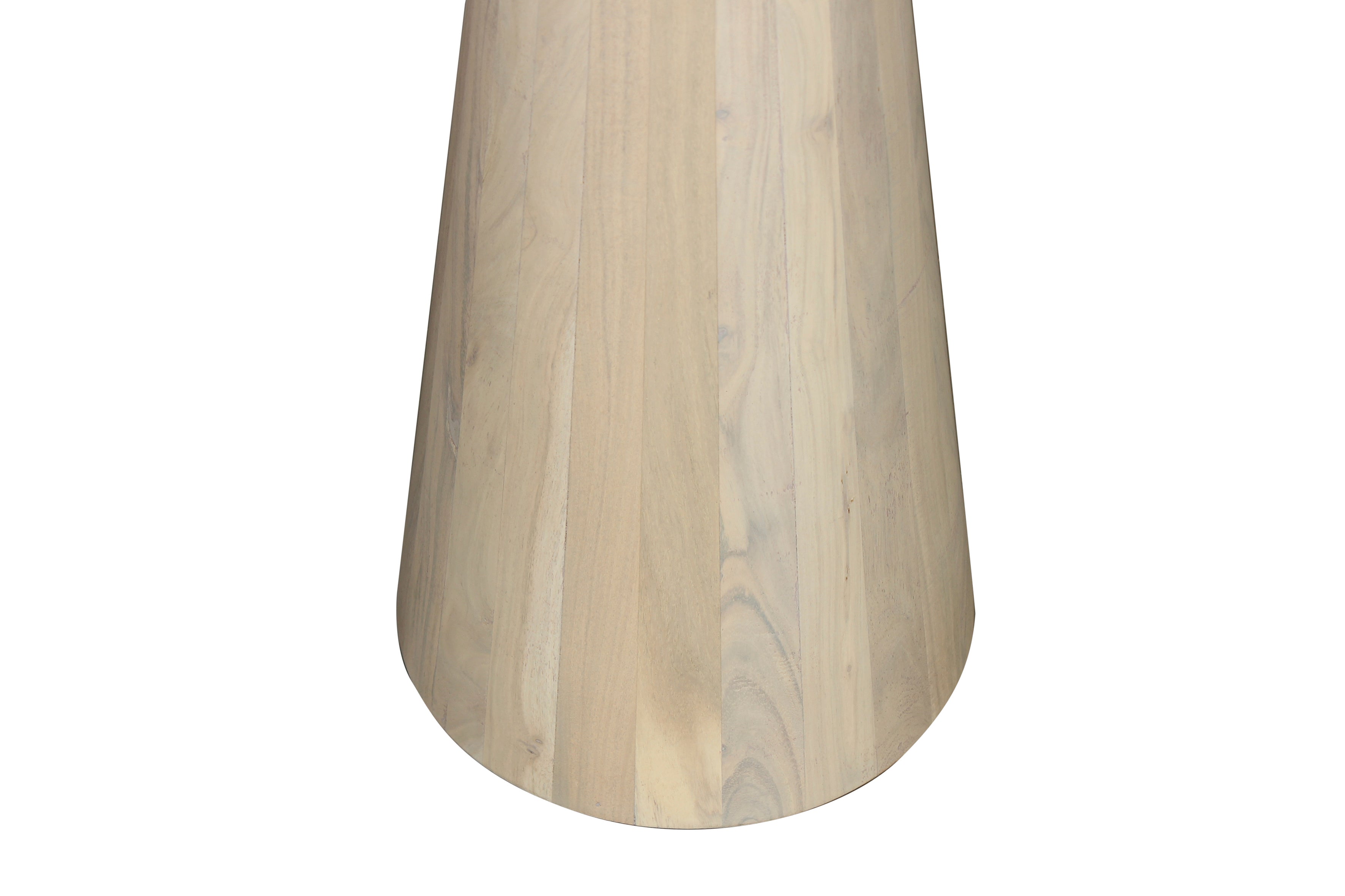 Beistelltisch CONE / Massivholz Akazie schwarz oder white wash lackiert / D 35, H 60 cm oder D 40, H 50 cm