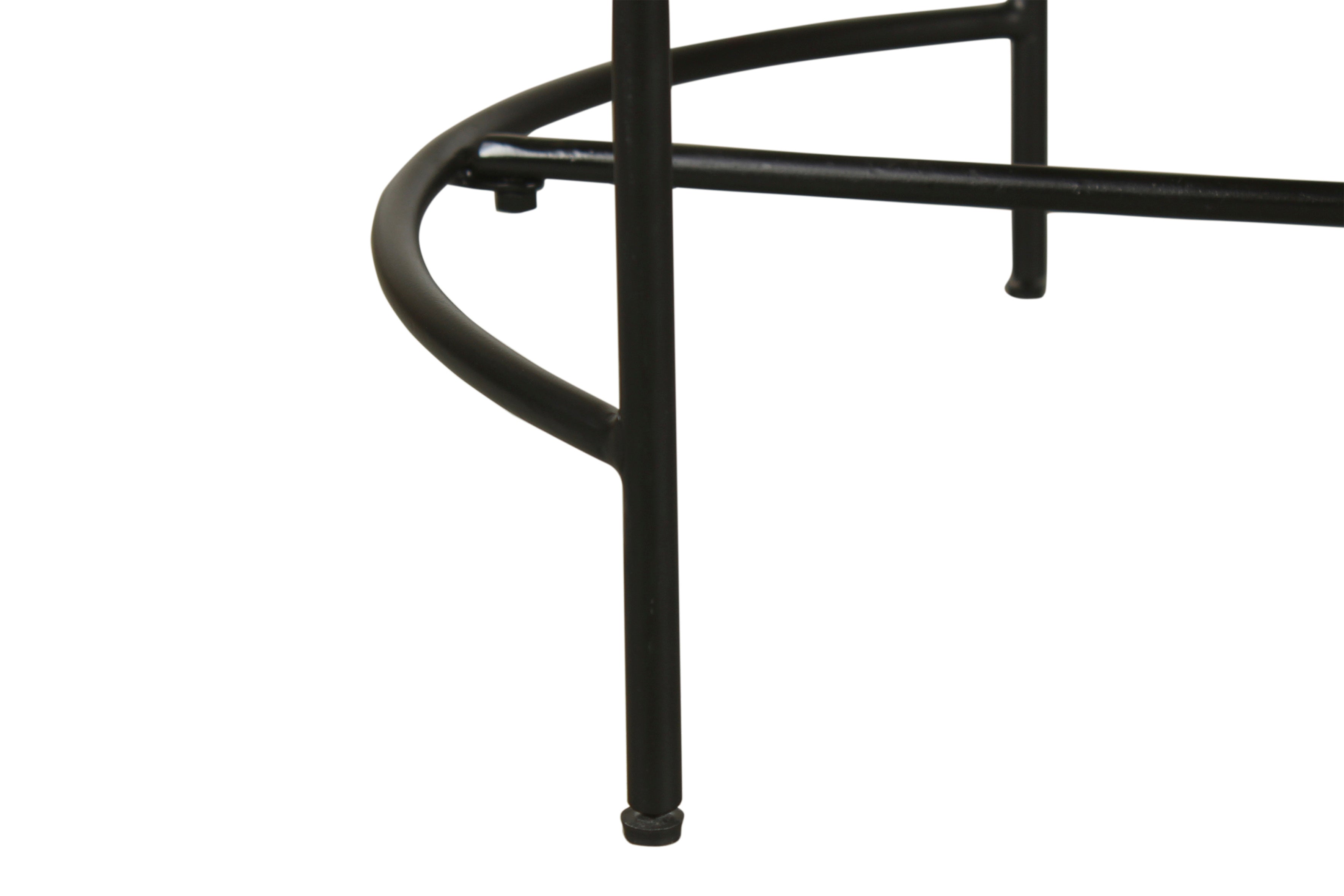 Couchtisch HANNA / Platte Mangoholz massiv / Gestell Metall schwarz / B 60, H 40, T 62 cm