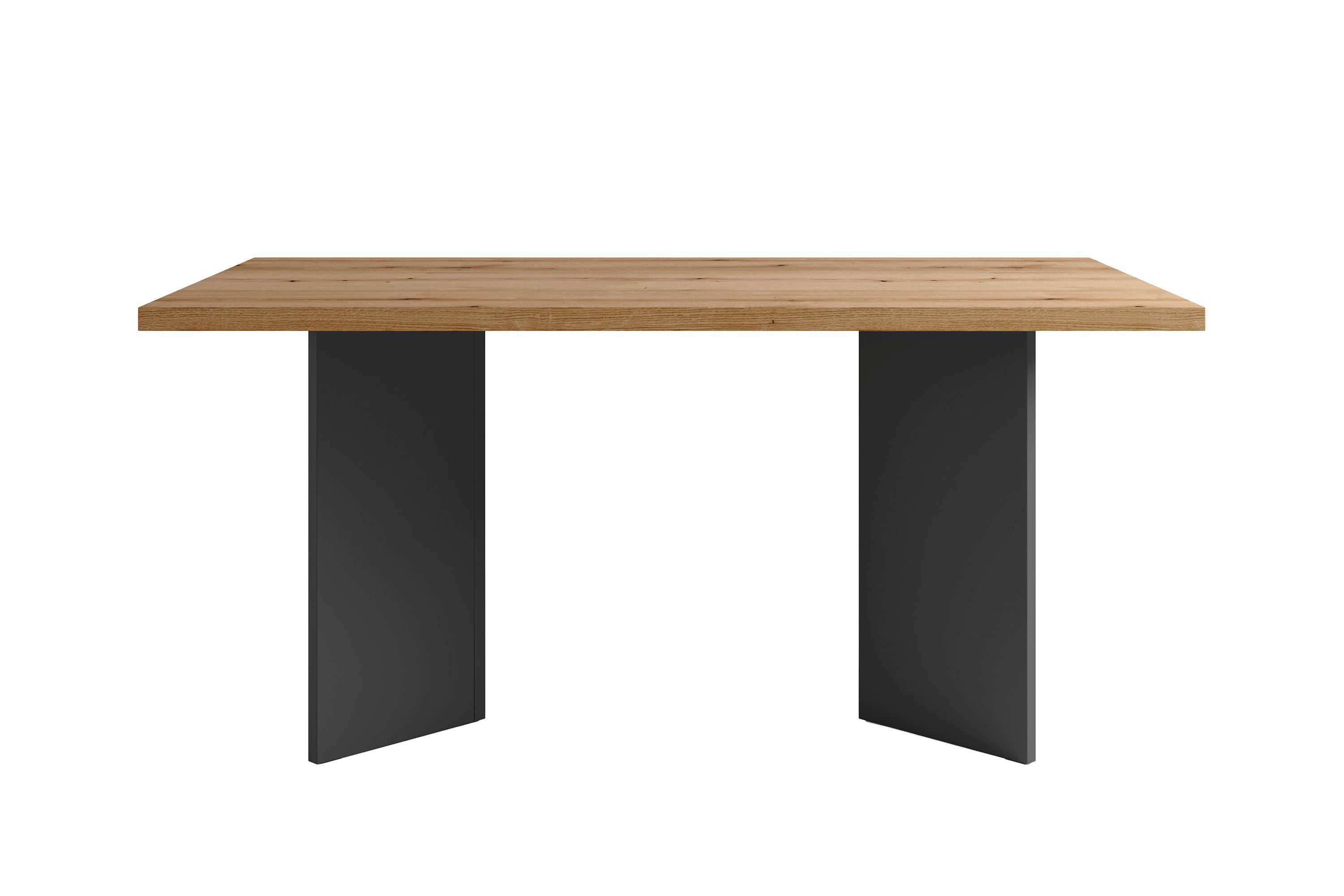 Tisch MARTEN / Tischplatte in Evoke Eiche - Optik, Gestell in anthrazit / stabile Konstruktion, bis 6 Personen / Esstisch / Küchentisch / Maße: 138 x 90, H 75,5 cm oder 160 x 90, H 75,5 cm