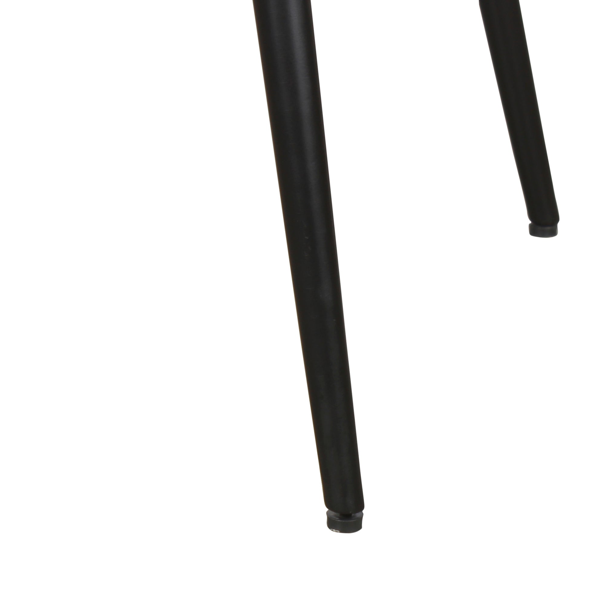 Couchtisch ROMY / moderner Couchtisch aus Akazienholz massiv und schwarzem Metallgestell / D 75, H 47,5 cm