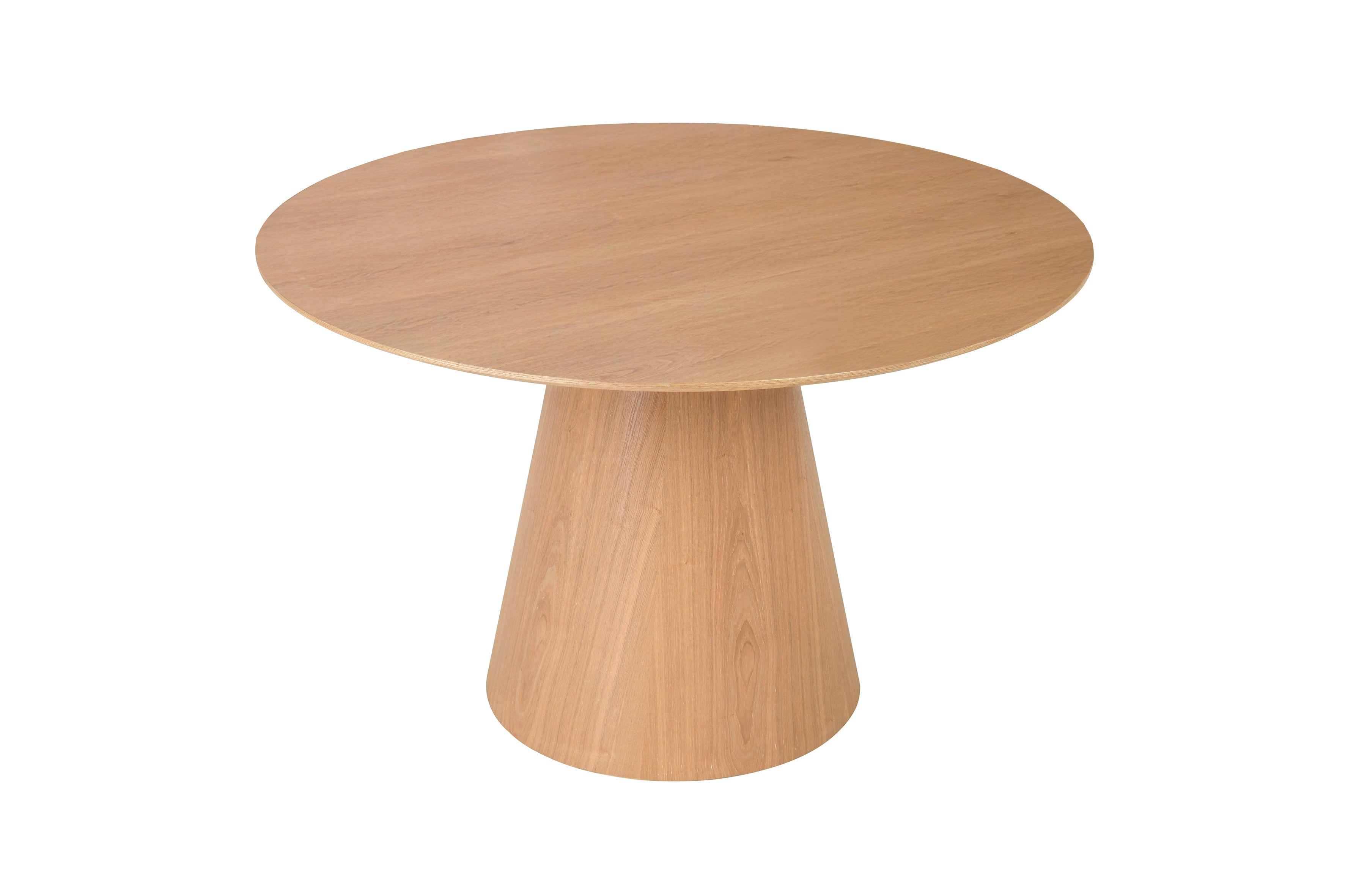 Esstisch ROND / runde Tischplatte / Echtholz-Furnier Eiche natur / für bis zu 5 Personen / D 120, H 75 cm