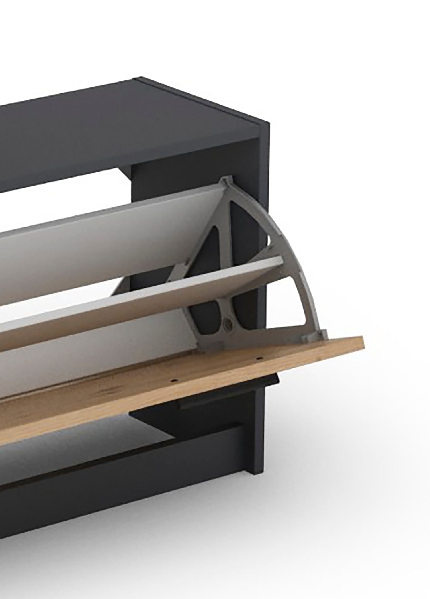 Garderoben-Set TAMINA / Kommode mit Schuhschrank + hängende Garderobe mit Spiegel / in Old Wood (Altholz-Optik), Artisan Eiche (Eiche-Optik) oder Light Atelier (Beton-Optik) / Flur-Schrank / Schränke / Regal / 100 x 190 x 25 cm (B x H x T)