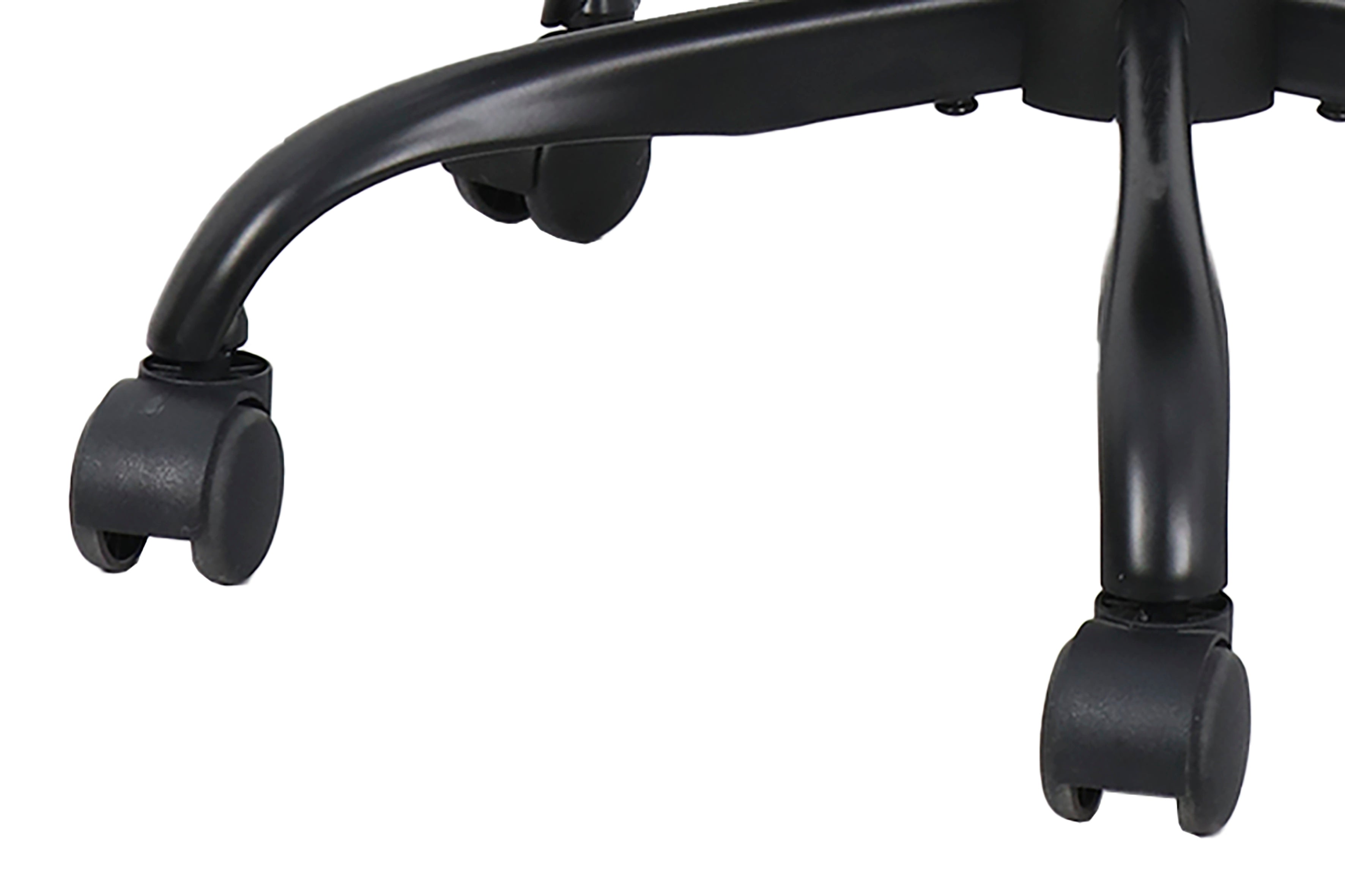 byLIVING Bürostuhl TROLLY Drehstuhl / Kinderstuhl / Metall schwarz pulverbeschichtet / Bezug Webstoff pink oder hellgrau / klappbar / Sicherheitsdoppelrollen / Maße: B 42, H 85-95, T 54 cm