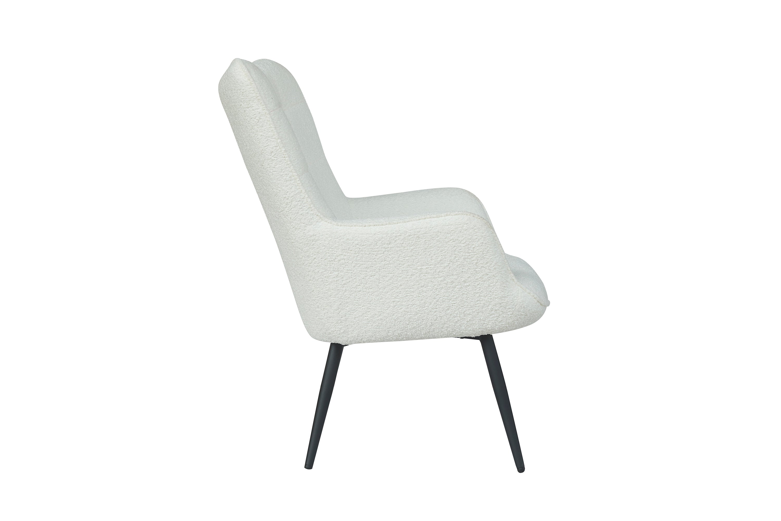 Sessel Uta / Cord grau, Samt schwarz, Webstoff dunkelgrau, Samt dunkelgrün, Webstoff sandfarben / Gestell schwarz pulverbeschichtet / Relaxsessel / Armlehnen-Sessel / B 72, H 97, T 80 cm