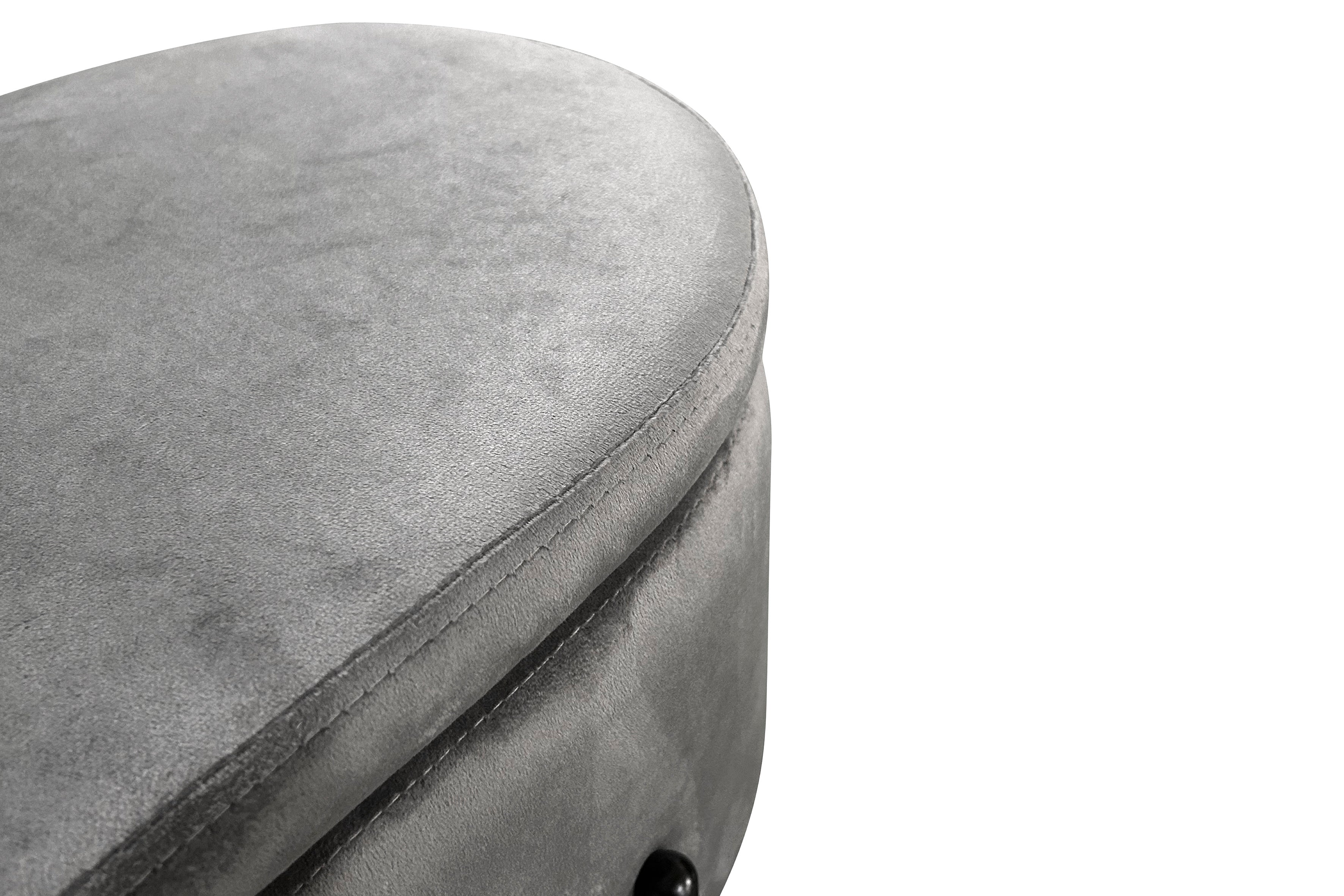 Bank NOVA / Samt dunkelgrün, grau oder schwarz / Metall schwarz pulverbeschichtet / Polsterbank mit Stauraum / B 95, H 42, T 37,5 cm