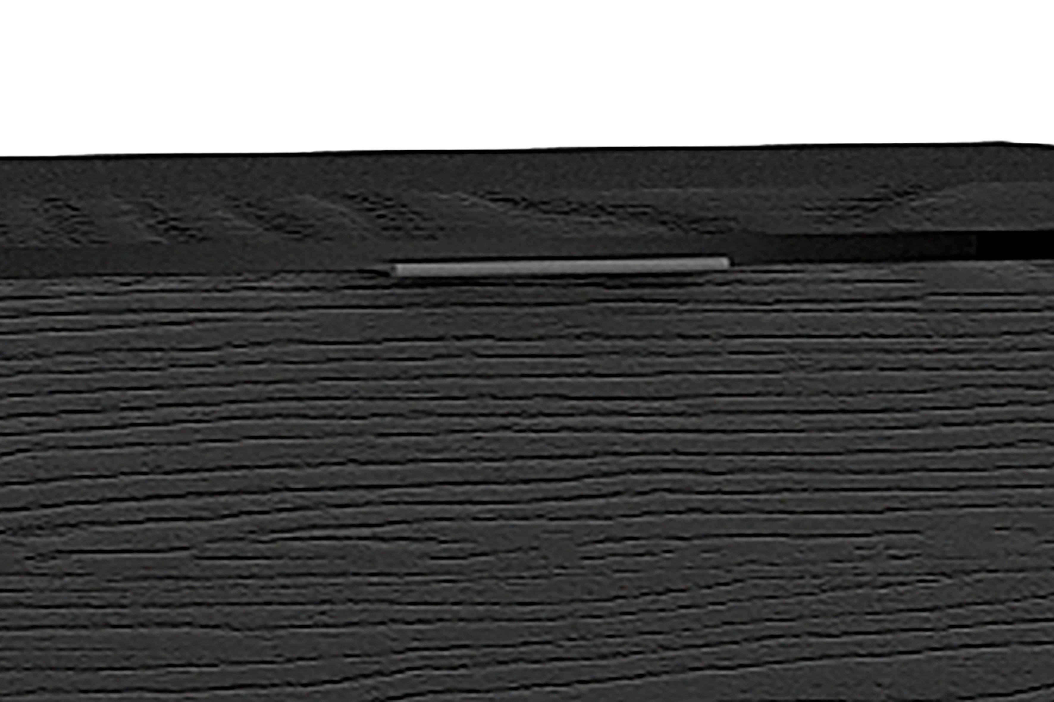 Kommode RIMINI / Melamin Eiche schwarz und Artisan Eiche / 3 Schubkästen / B 80, H 80, T 40 cm