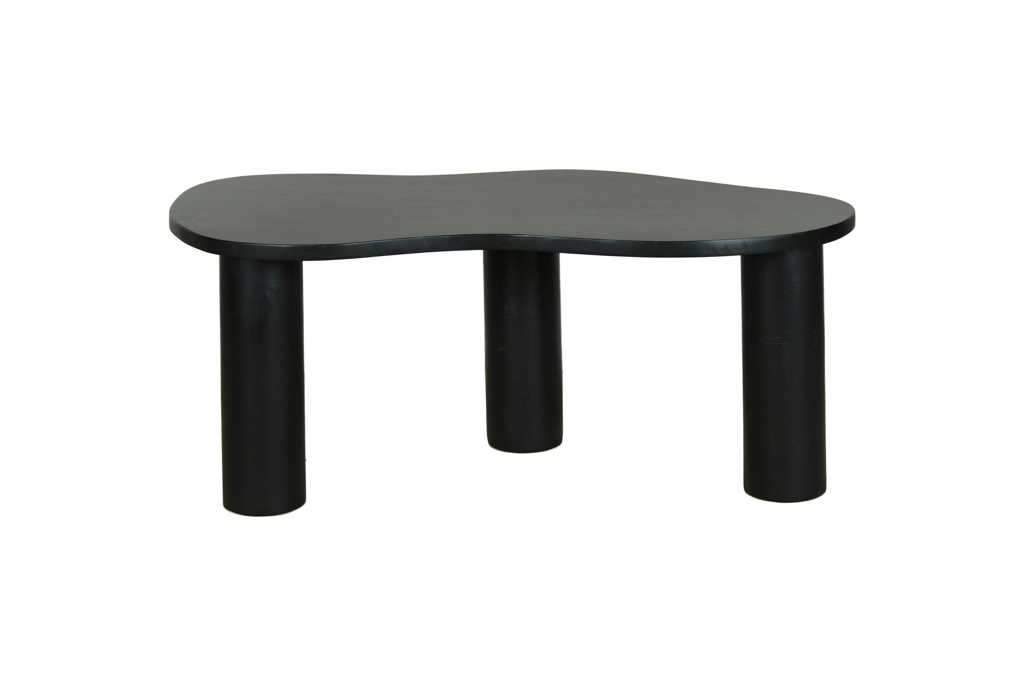 byLIVING Couchtisch ETHAN / Tischplatte und Gestell in schwarz oder naturfarben (Akazie) / Wohnzimmertisch / Beistelltisch / Maße: B 110, H 45, T 55 cm
