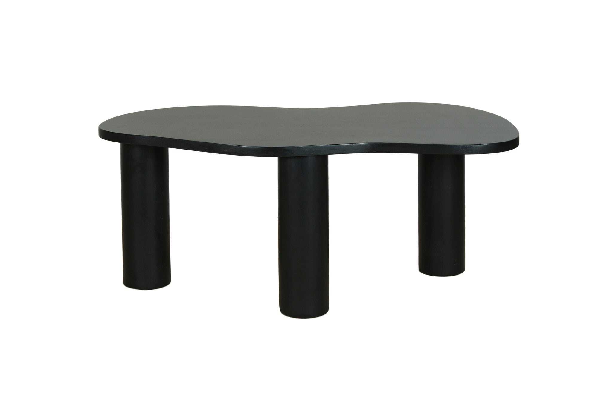 byLIVING Couchtisch ETHAN / Tischplatte und Gestell in schwarz oder naturfarben (Akazie) / Wohnzimmertisch / Beistelltisch / Maße: B 110, H 45, T 55 cm