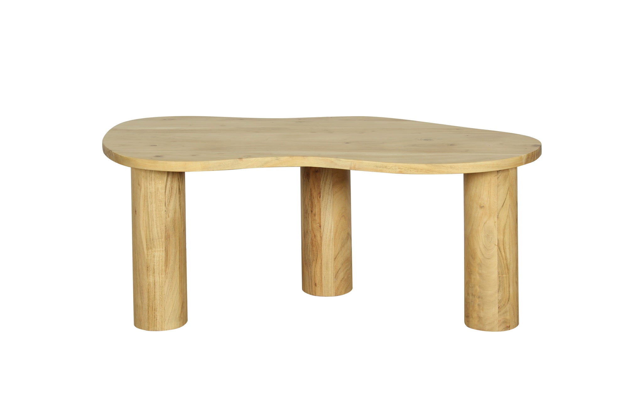 byLIVING Couchtisch ETHAN / Tischplatte und Gestell in schwarz oder naturfarben (Akazie) / Wohnzimmertisch / Beistelltisch / Maße: B 110, H 45, T 55 cm