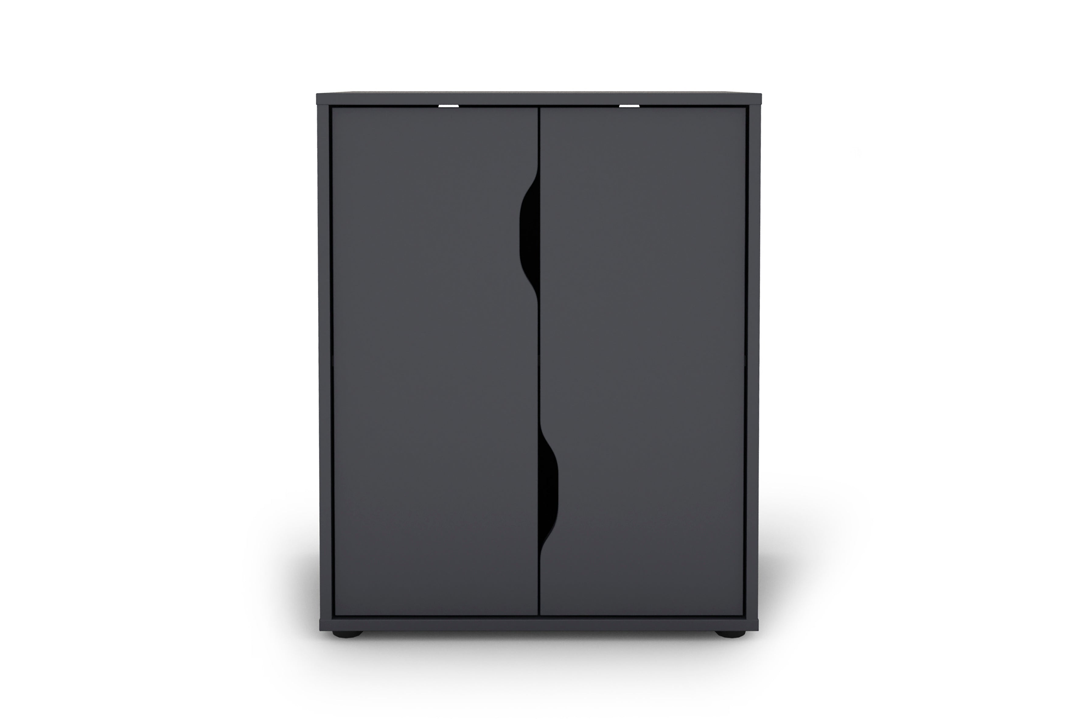 Aktenschrank BELFAST / mit viel Stauraum / 2 Türen / weiß oder anthazit / B 60, H 76,5, T 37 cm