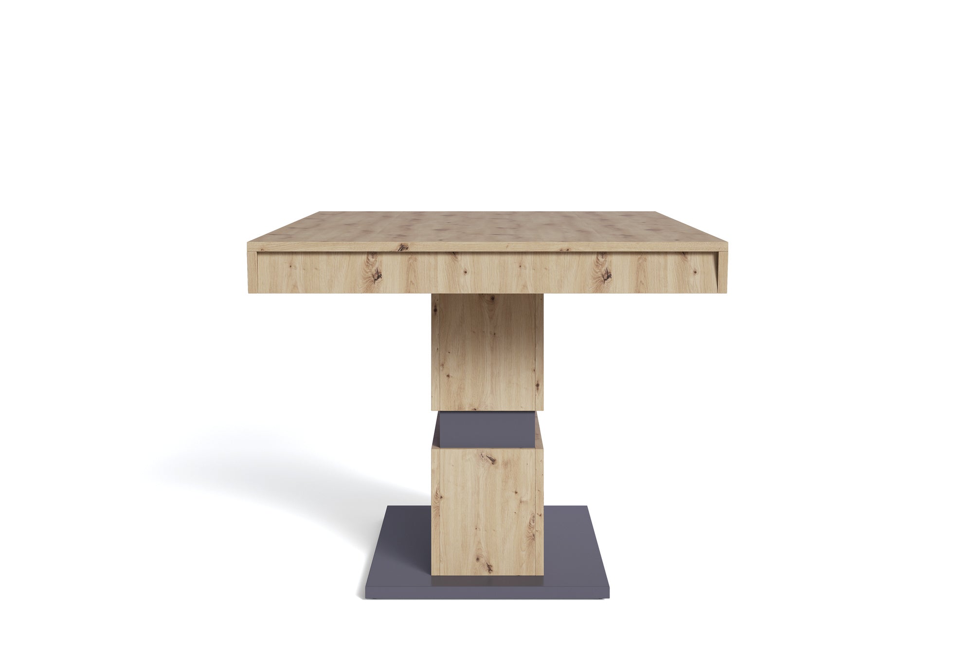 Esszimmertisch MATTHEW / Küchen-Tisch 160 cm mit Auszugsfunktion auf 215 cm / Auszugstisch Artisan Eiche, Light Atelier oder Old Wood / Esstisch ausziehbar mit Einlegeplatte / 160-215 x 90, H 75 cm