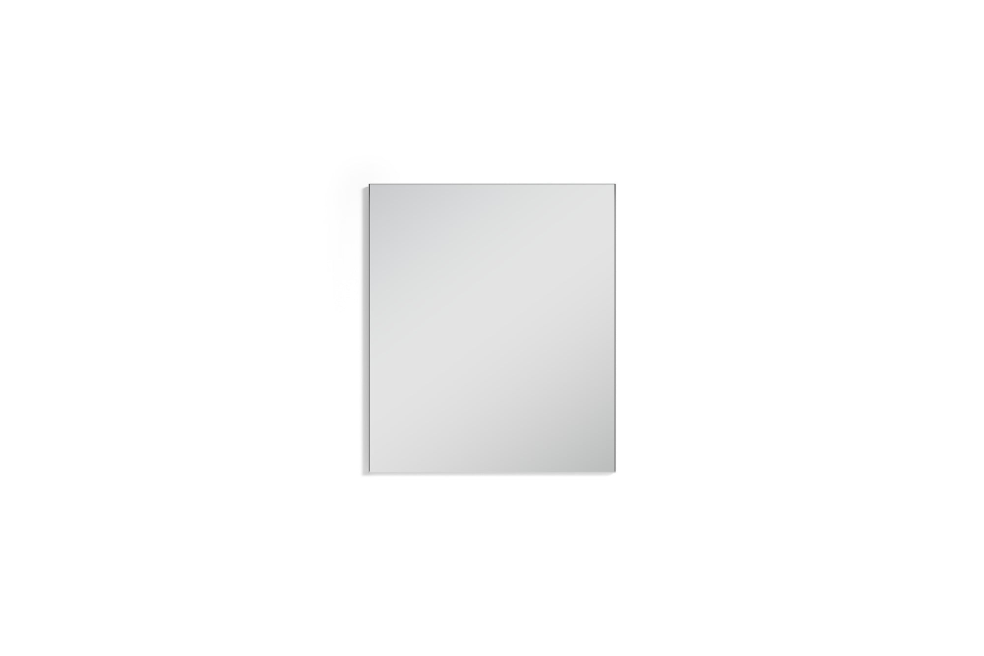 Wand-Spiegel JAKOB / Kante in anthrazit oder weiß / 60 x 70 cm / Zeitloser Hänge-Spiegel / Garderoben-Set / Flur / Badezimmer-Möbel / Moderner Designer Spiegel / B 60, H 70, T 2 cm