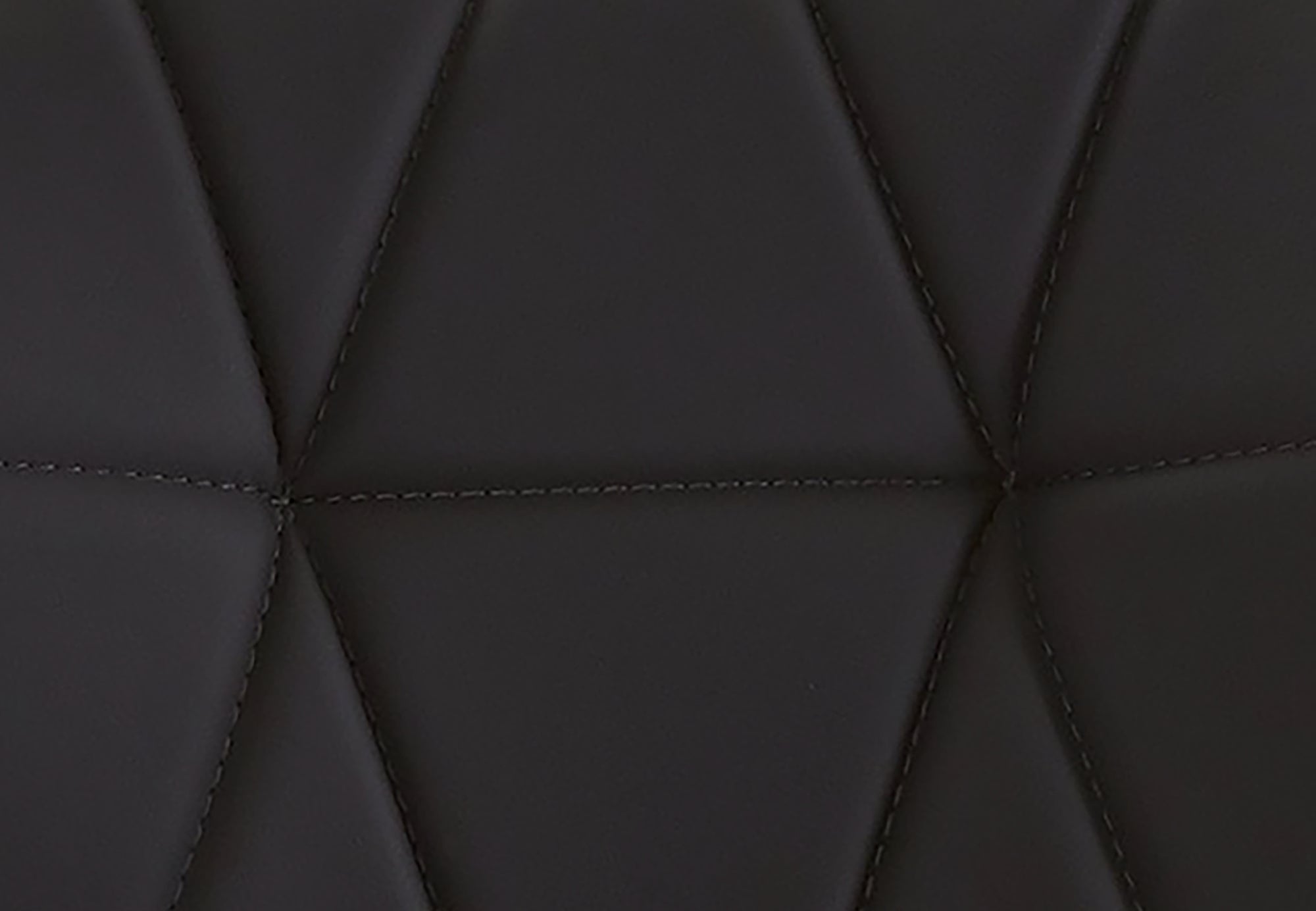 Esszimmerstuhl 2er Set IMKE / Kunstleder grau oder schwarz / Gestell Metall schwarz / Sitzschale 360° drehbar / Esszimmerstuhl / Diamanten-Steppung / B 52, H 90,5, T 62 cm