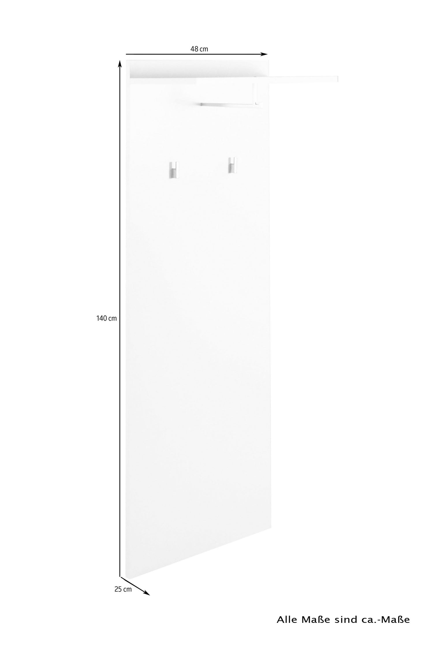 JAKOB Garderoben-Set, Wandpaneel + Sitzbank, in Old-Wood, Eiche o. weiß