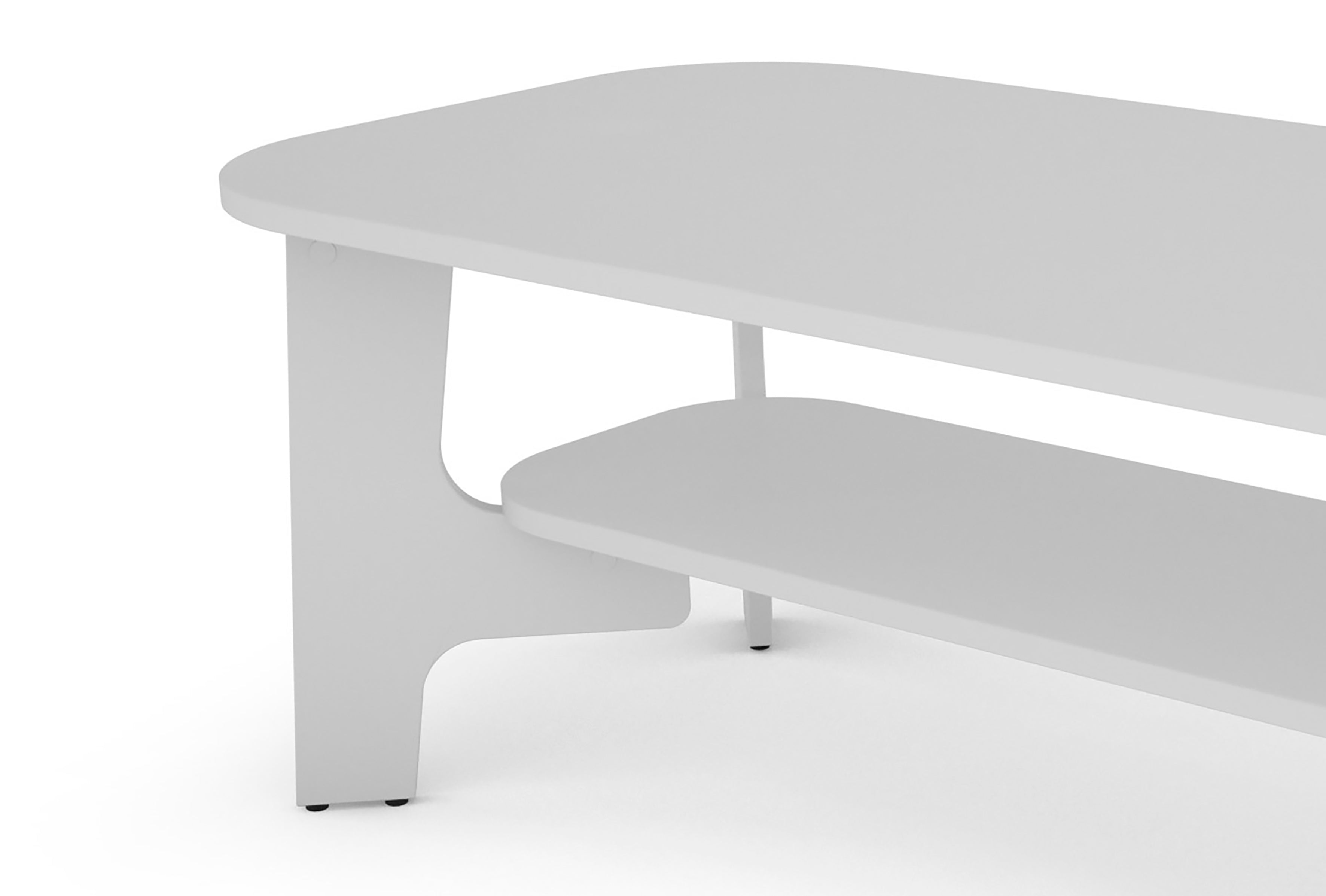 Couchtisch JONNY / Melamin Artisan Eiche (Eiche-Optik), Old Wood (Altholz-Optik) oder weiß, Melamin Anthrazit / B 110, H 42,5, T 55 cm / mit Ablageboden