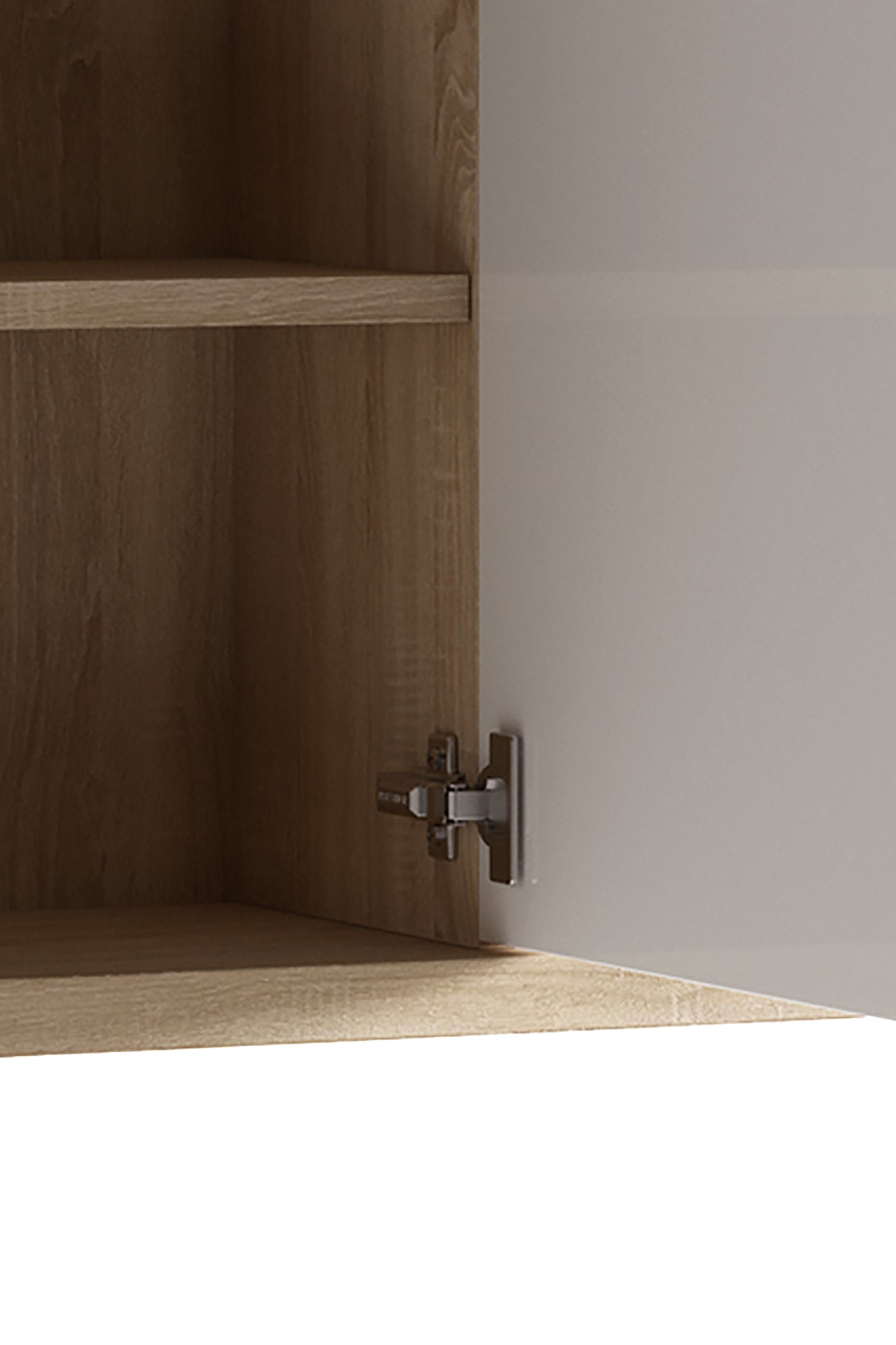 Badezimmer Spiegelschrank NEBRASKA mit Spiegeltür / Moderner, 1-türiger Spiegel Hängeschrank in anthrazit, Sonoma Eiche (Eiche-Optik) oder weiß / B 60, H 70, T 25m / mit viel Stauraum
