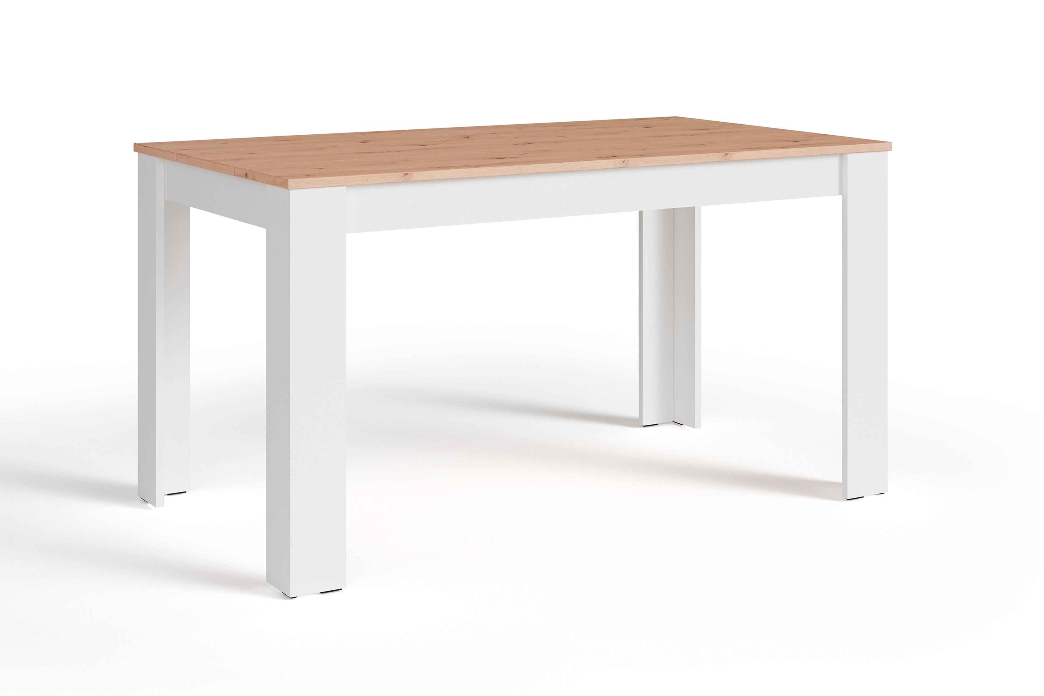 Esstisch NORI / Moderner Küchentisch in Eiche-Optik / Untergestell Melamin anthrazit oder weiß / Großer Tisch / Breite: 120, 140 oder 160 cm