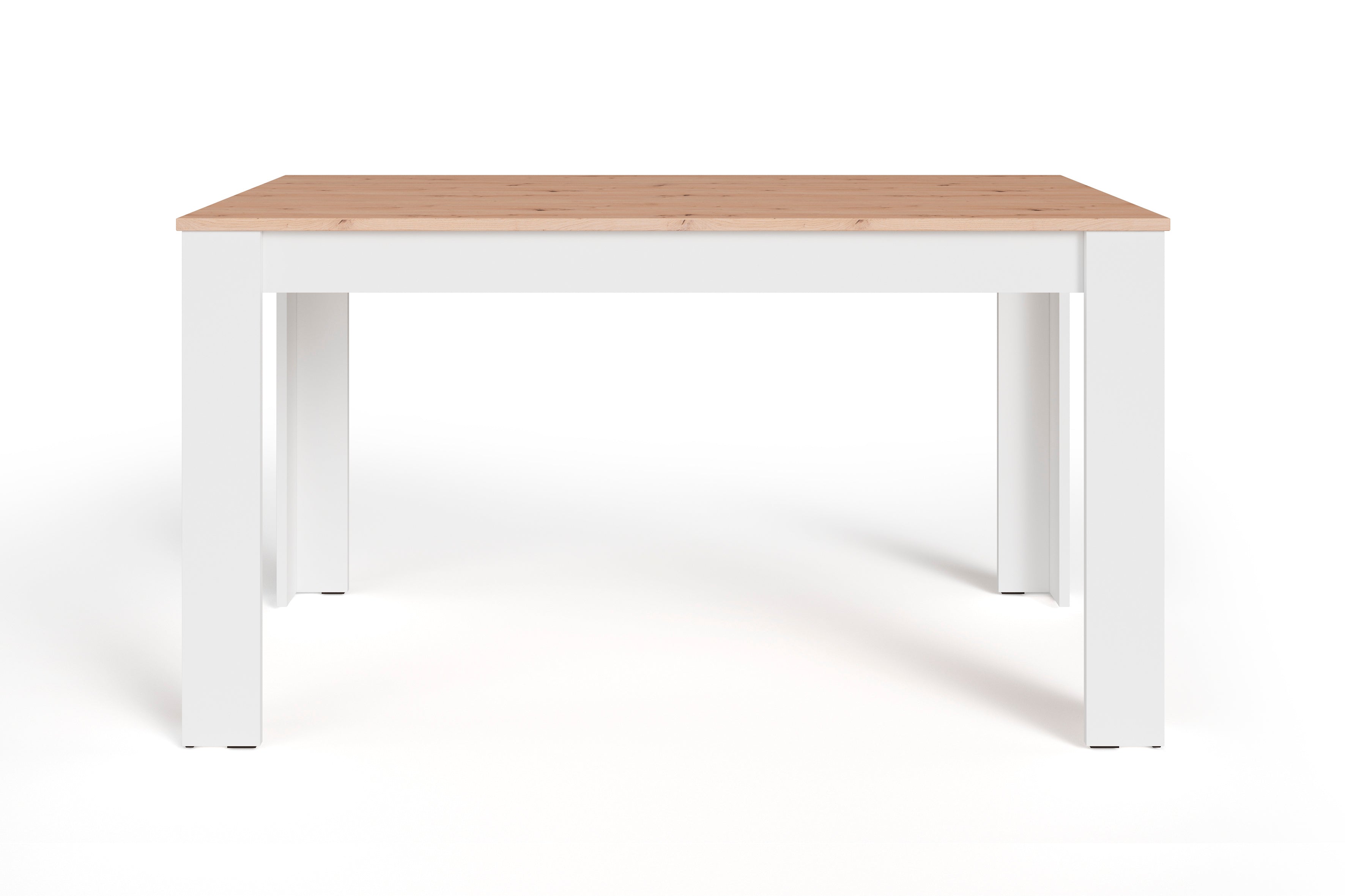 Esstisch NORI / Moderner Küchentisch in Eiche-Optik / Untergestell Melamin anthrazit oder weiß / Großer Tisch / Breite: 120, 140 oder 160 cm
