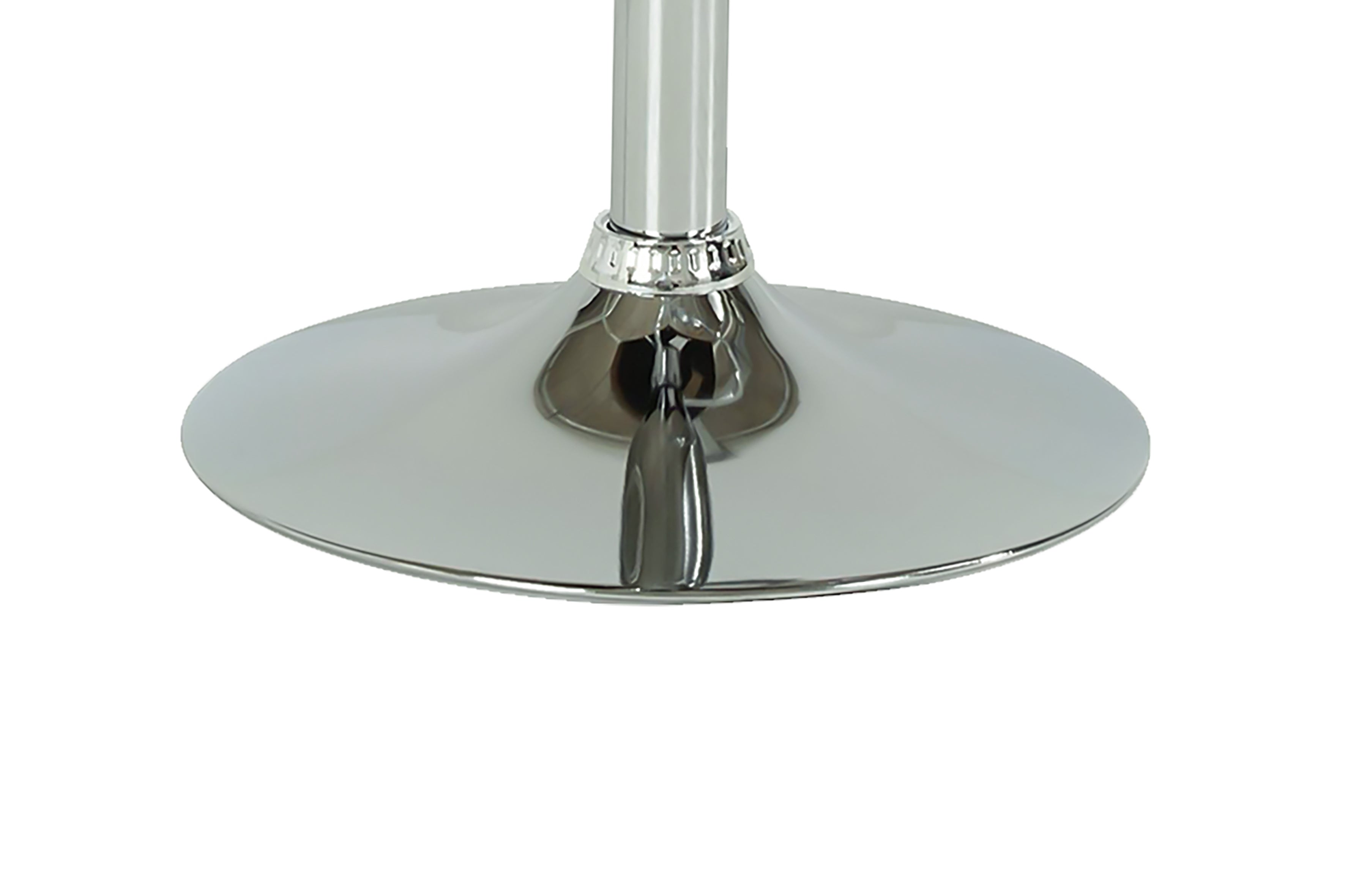 Barhocker 2er Set Phil / Vintage-Bezug in braun / Gestell verchromt / Barstuhl / Tresenhocker / bis 110 kg / B 42, H 98-120, T 51 cm