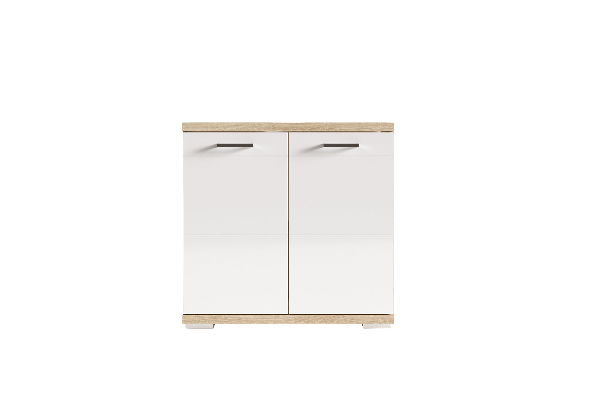 Waschbeckenunterschrank NEBRASKA / in anthrazit, Sonoma Eiche (Eiche-Optik) oder weiß / B 60, H 59, T 31,5 cm / 2-türig