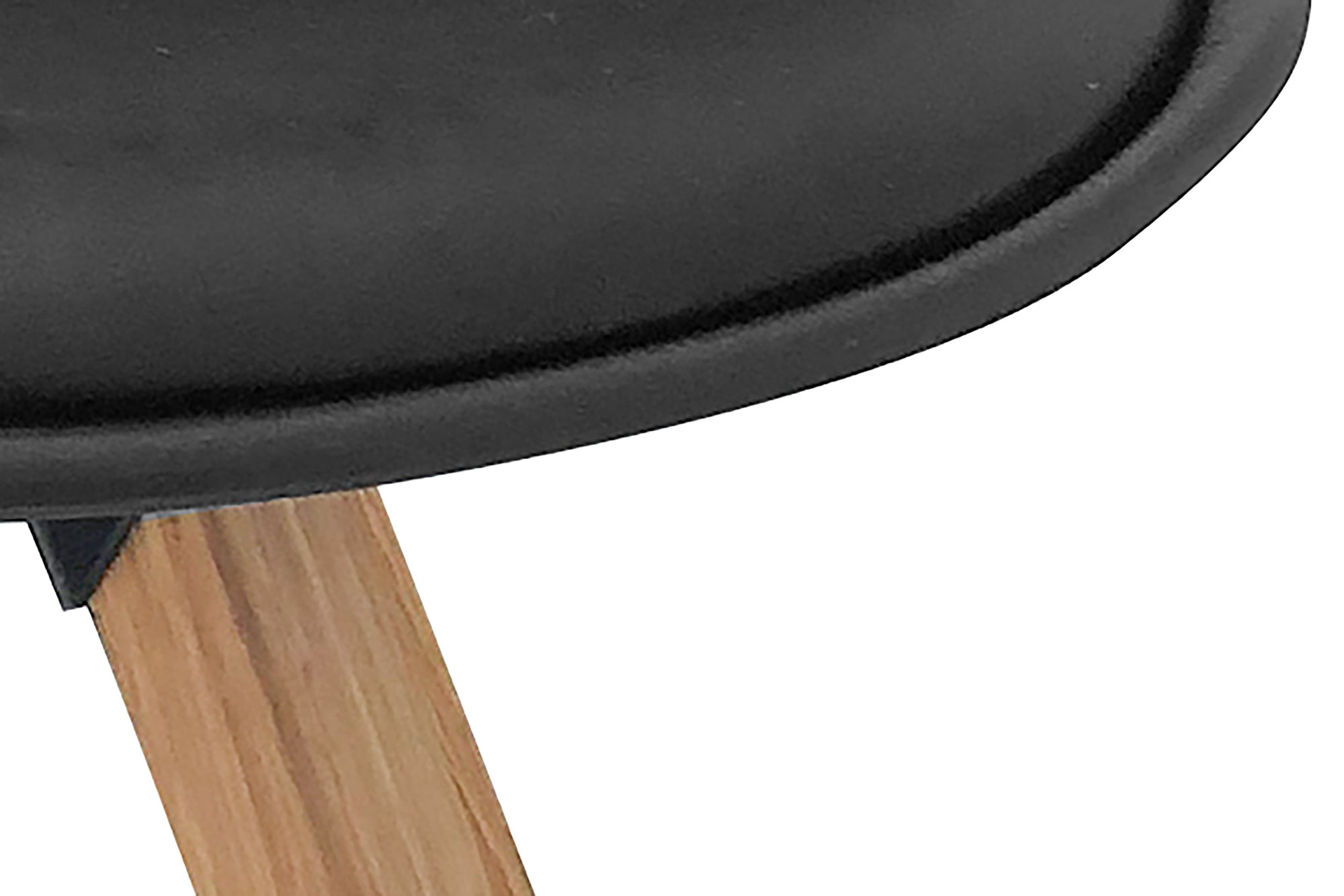 Esszimmerstuhl 2er Set Kira / Kunstoff, Kunstleder in schwarz oder weiß / Gestell Metall in Eiche-Optik foliert oder schwarz / Esszimmerstuhl / Wohnzimmerstuhl / bis 110 kg / B 48, H 86, T 55,5 cm