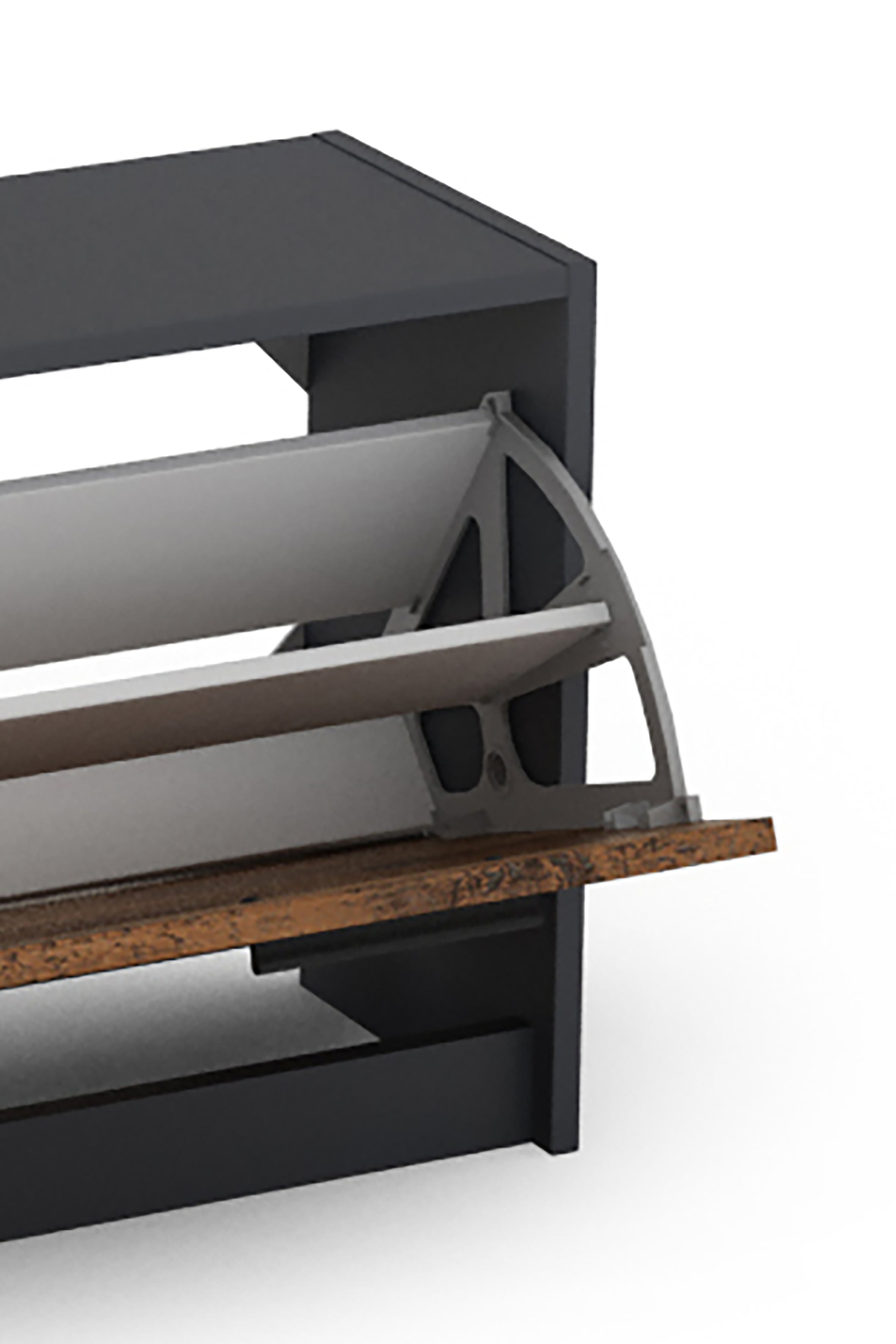 Garderoben-Set TAMINA / Kommode mit Schuhschrank + hängende Garderobe mit Spiegel / in Old Wood (Altholz-Optik), Artisan Eiche (Eiche-Optik) oder Light Atelier (Beton-Optik) / Flur-Schrank / Schränke / Regal / 100 x 190 x 25 cm (B x H x T)