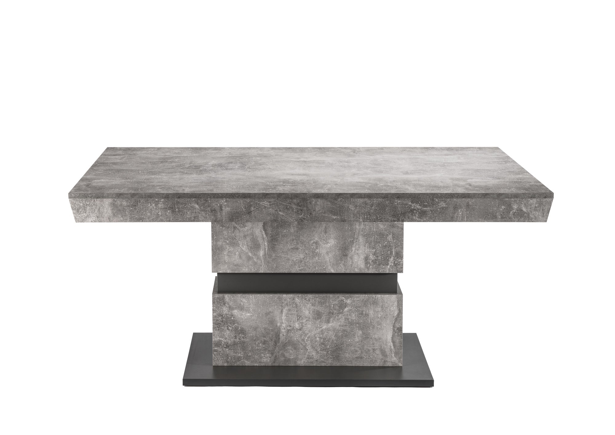 Esszimmertisch MATTHEW / Küchen-Tisch 140 cm mit Auszugsfunktion auf 195 cm / Auszugstisch Light Atelier oder Old Wood / Esstisch ausziehbar mit Einlegeplatte / 140-195 x 90, H 75 cm
